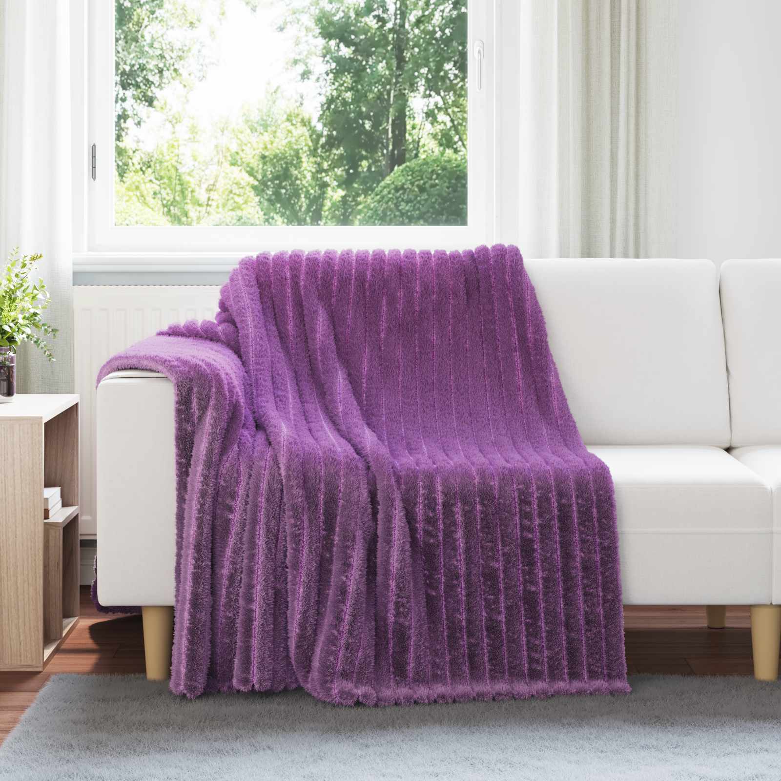 vidaXL Gooi Deken Beige 150 x 130 cm Fleece