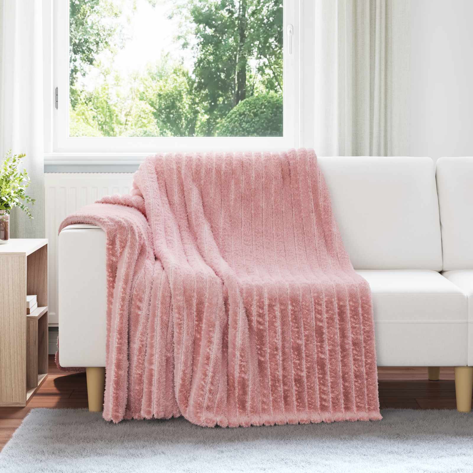 vidaXL Gooi Deken Beige 150 x 130 cm Fleece