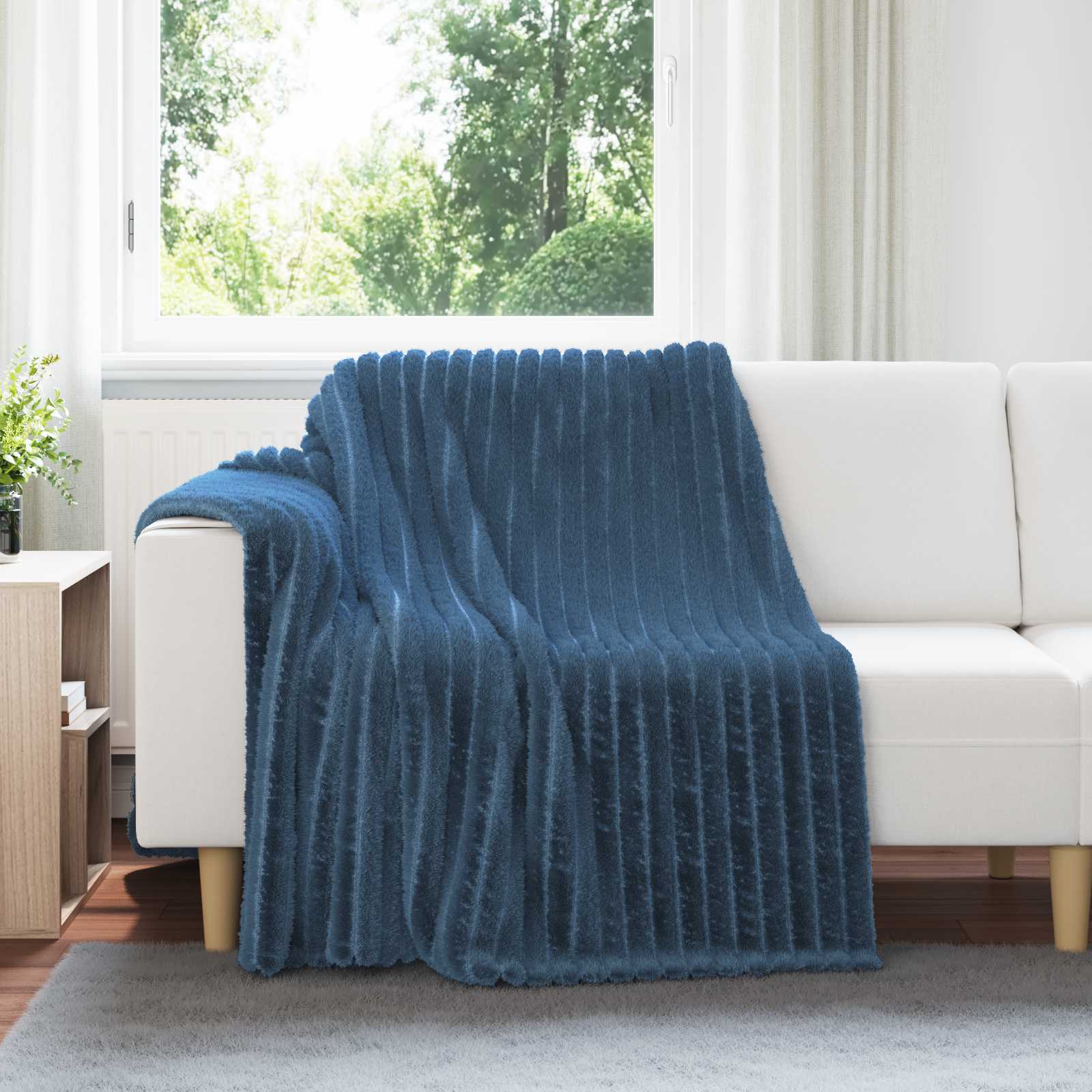 vidaXL Gooi Deken Beige 150 x 130 cm Fleece