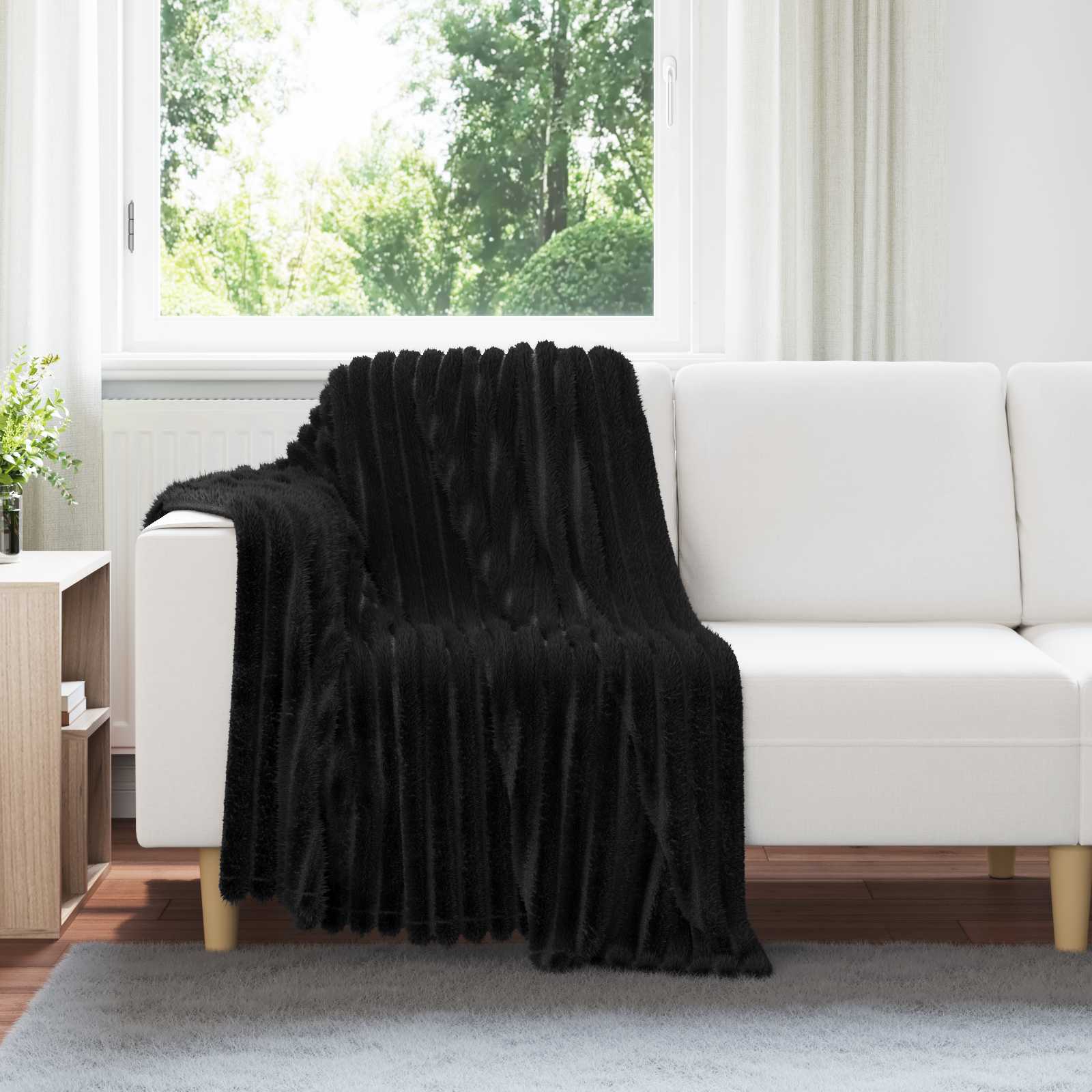 vidaXL Gooi Deken Beige 150 x 130 cm Fleece