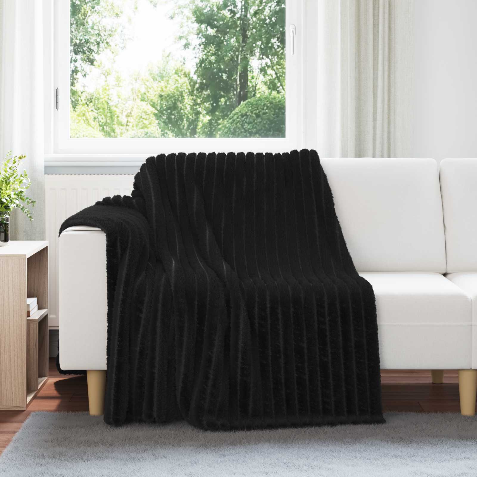 vidaXL Gooi Deken Beige 150 x 130 cm Fleece
