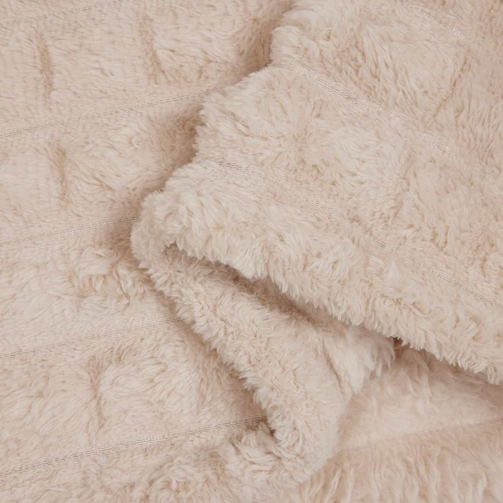 vidaXL Gooi Deken Beige 150 x 130 cm Fleece