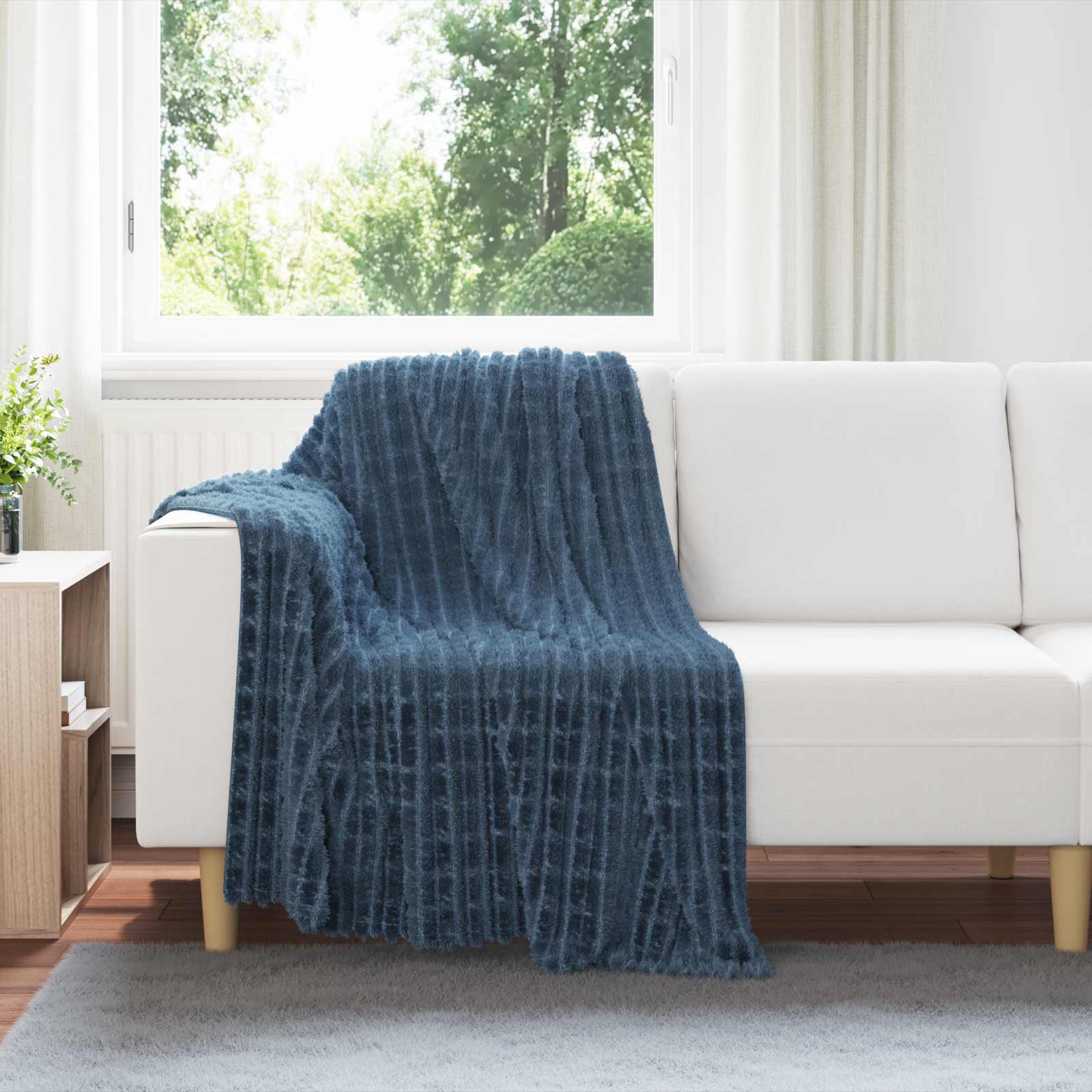 vidaXL Gooi Deken Beige 150 x 130 cm Fleece
