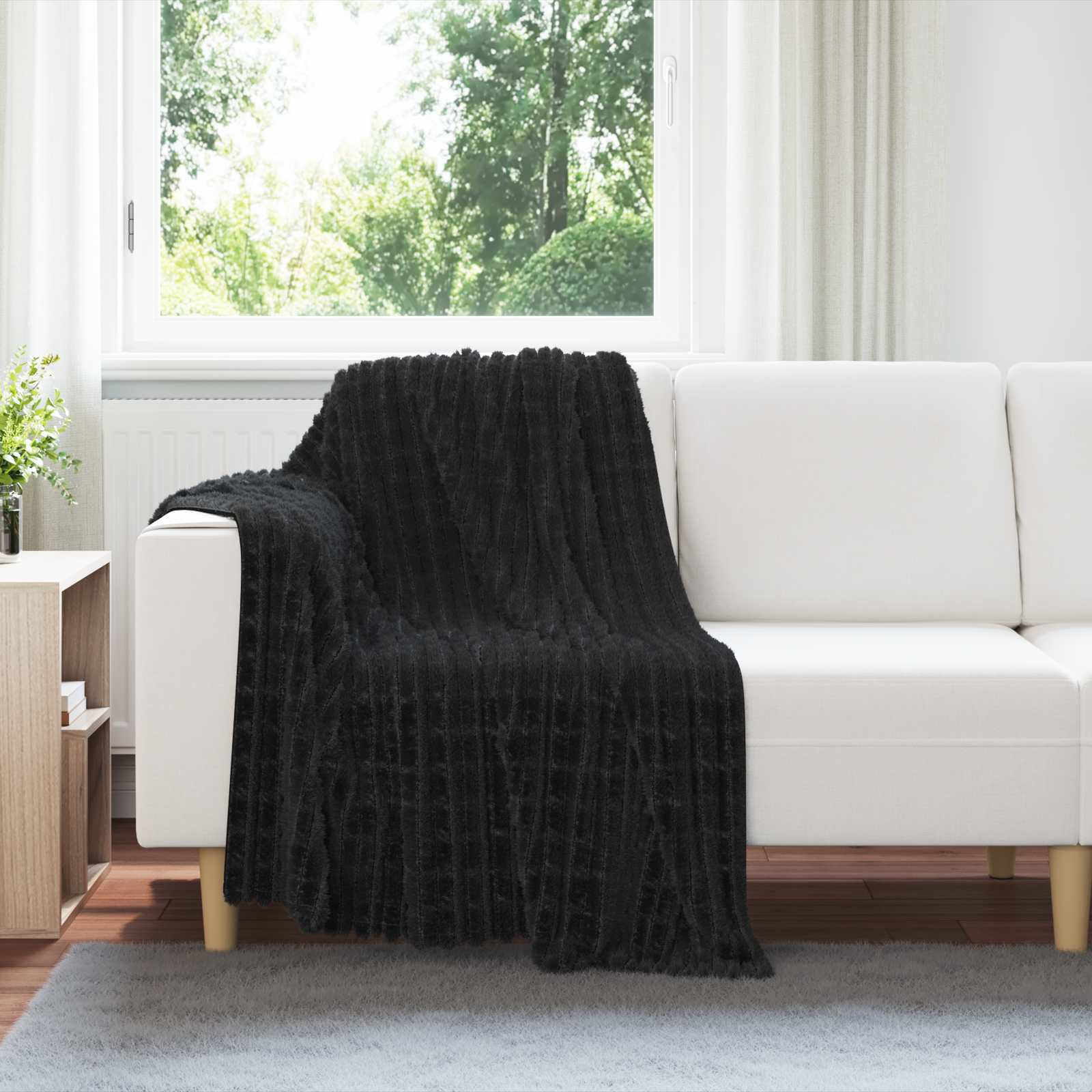 vidaXL Gooi Deken Beige 150 x 130 cm Fleece