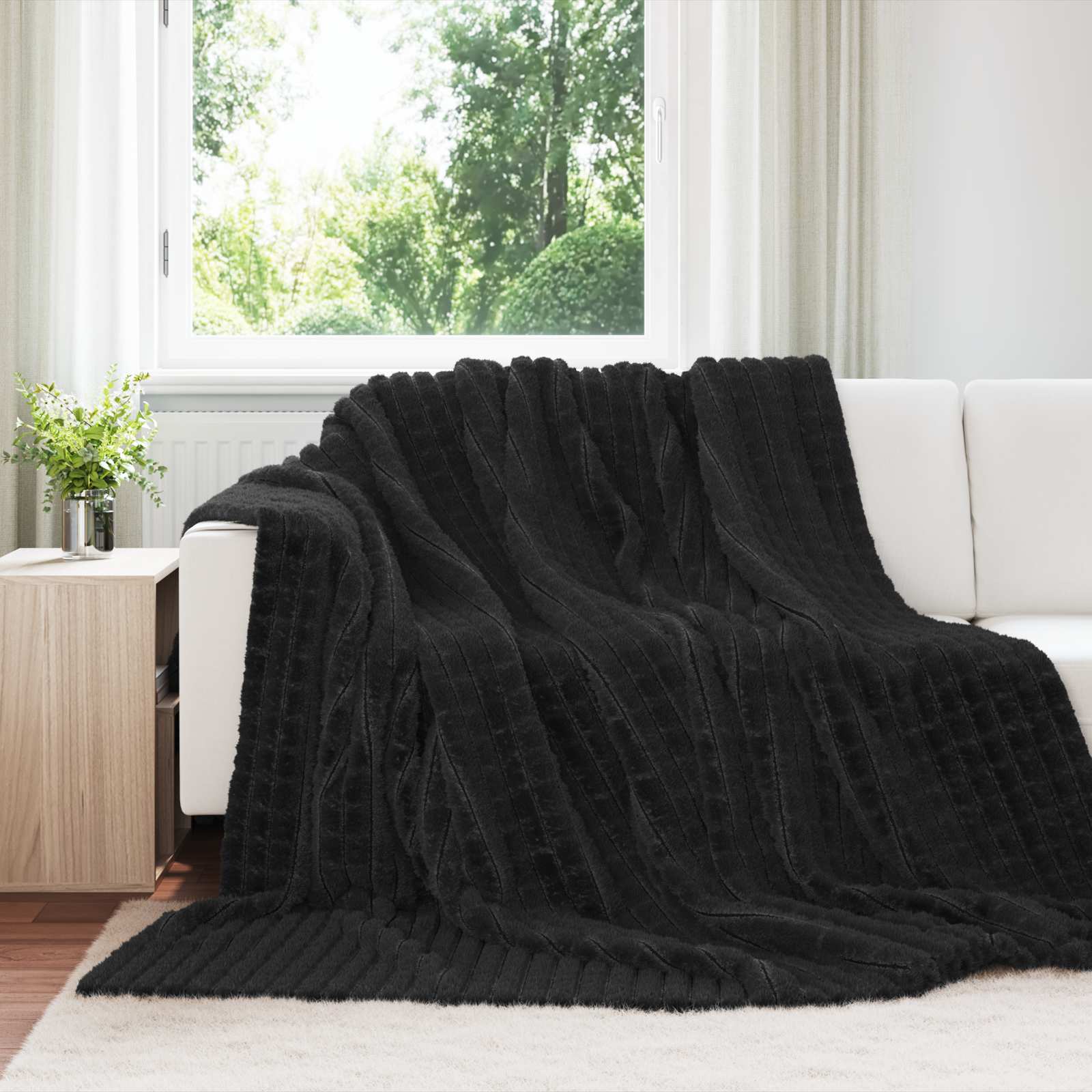vidaXL Gooi Deken Beige 150 x 130 cm Fleece