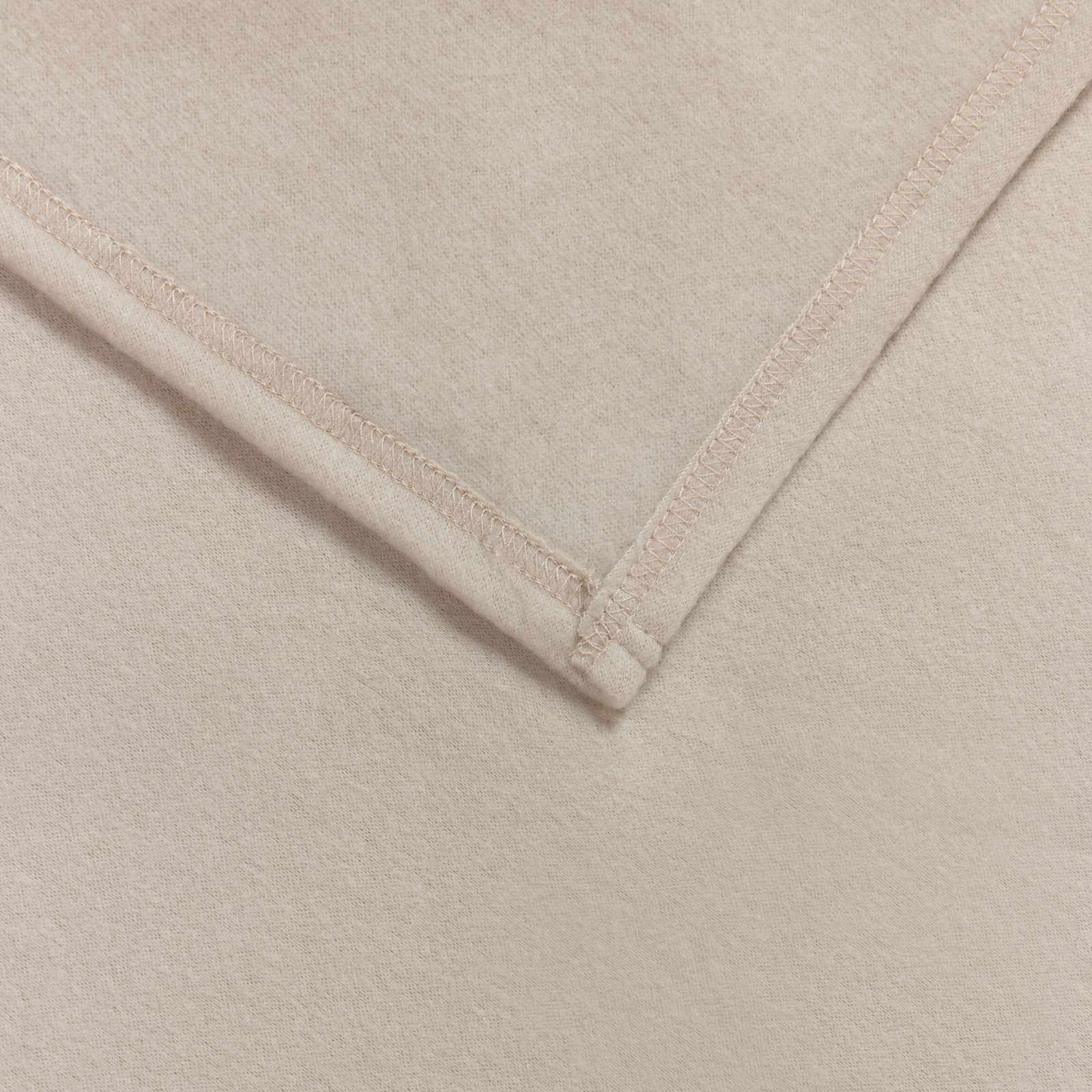 vidaXL Gooi Deken Beige 170 x 130 cm Fleece