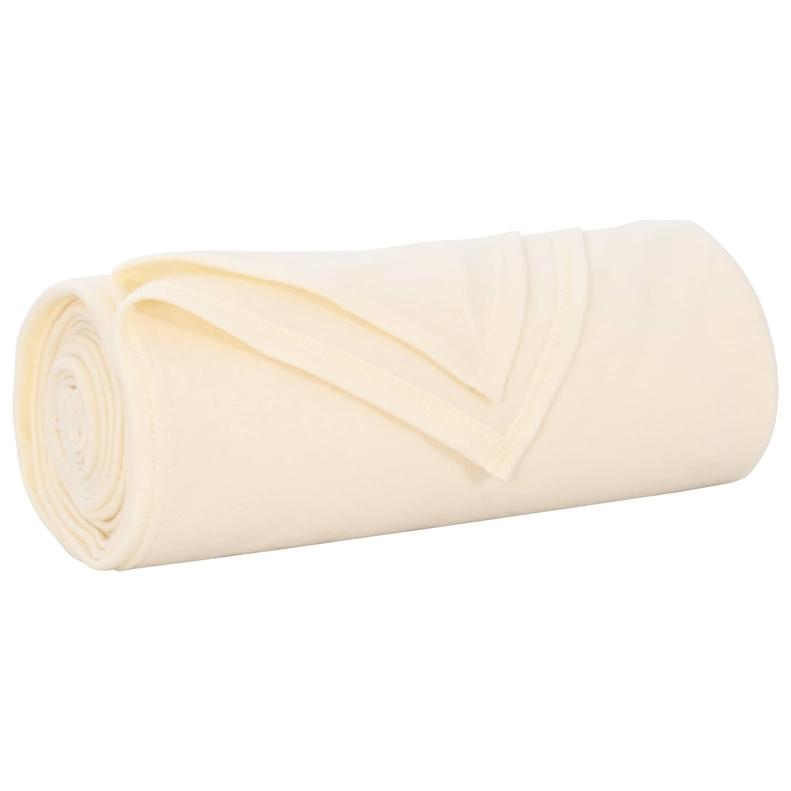 vidaXL Gooi Deken Crème 210 x 140 cm Fleece