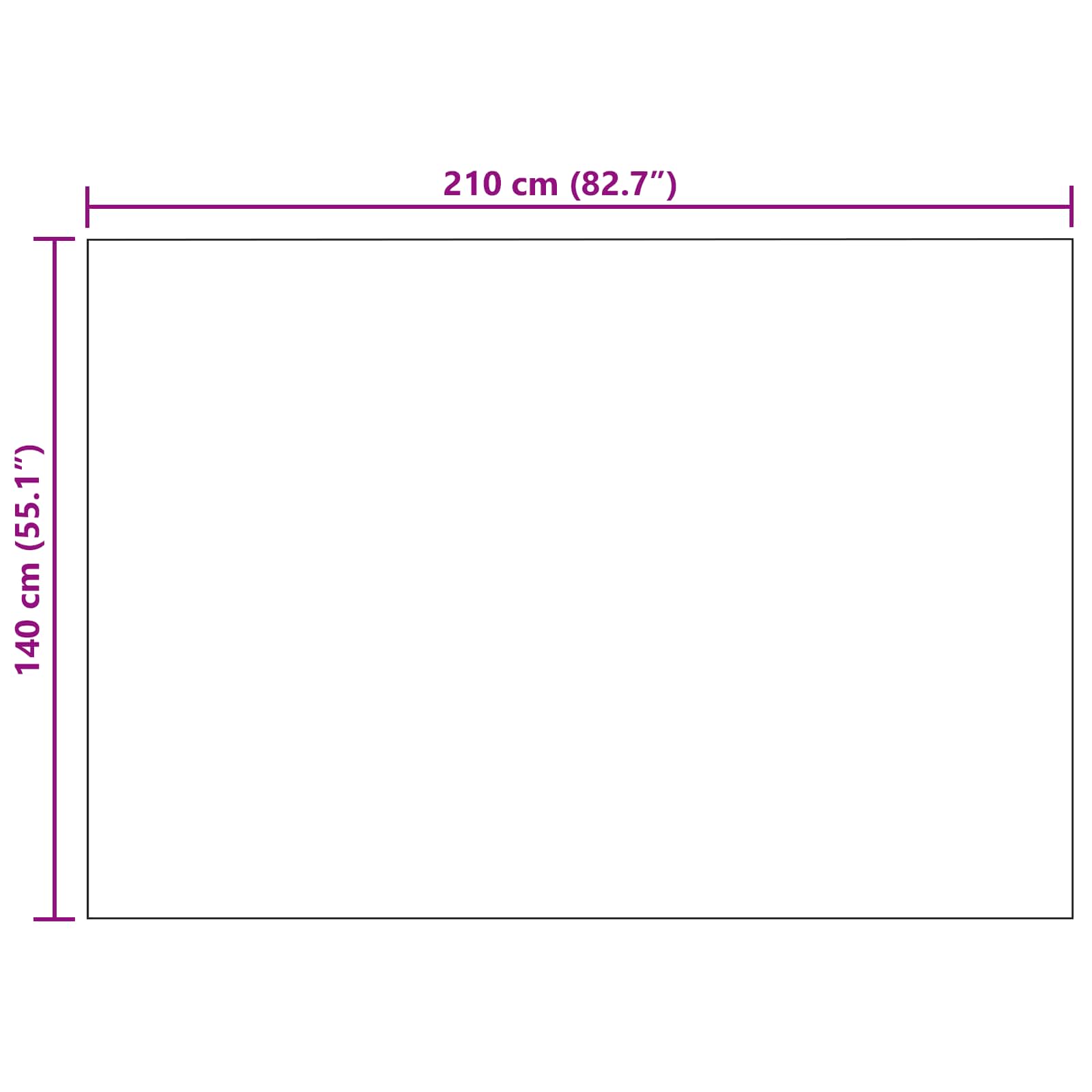 vidaXL Gooi Deken Crème 210 x 140 cm Fleece