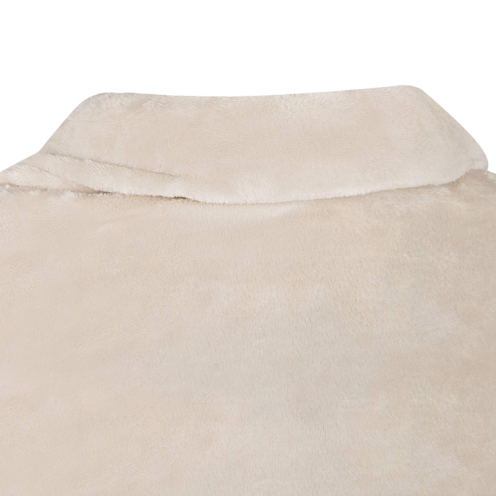 vidaXL Deken hoodie Beige Flanel