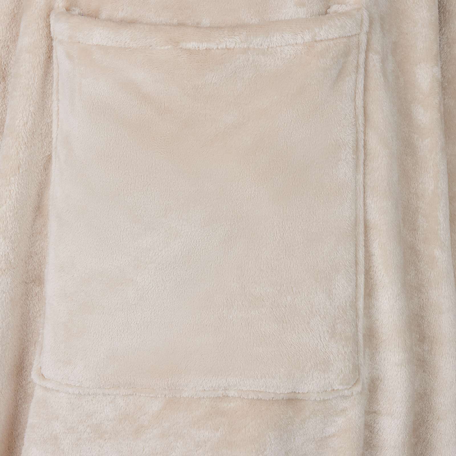 vidaXL Deken hoodie Beige Flanel