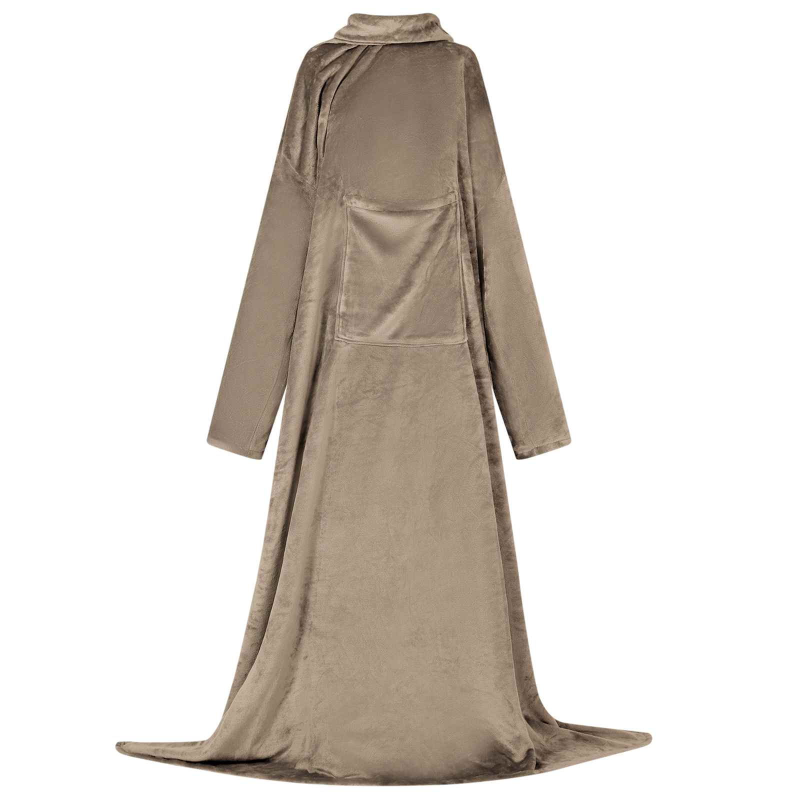 vidaXL Deken hoodie Beige Flanel