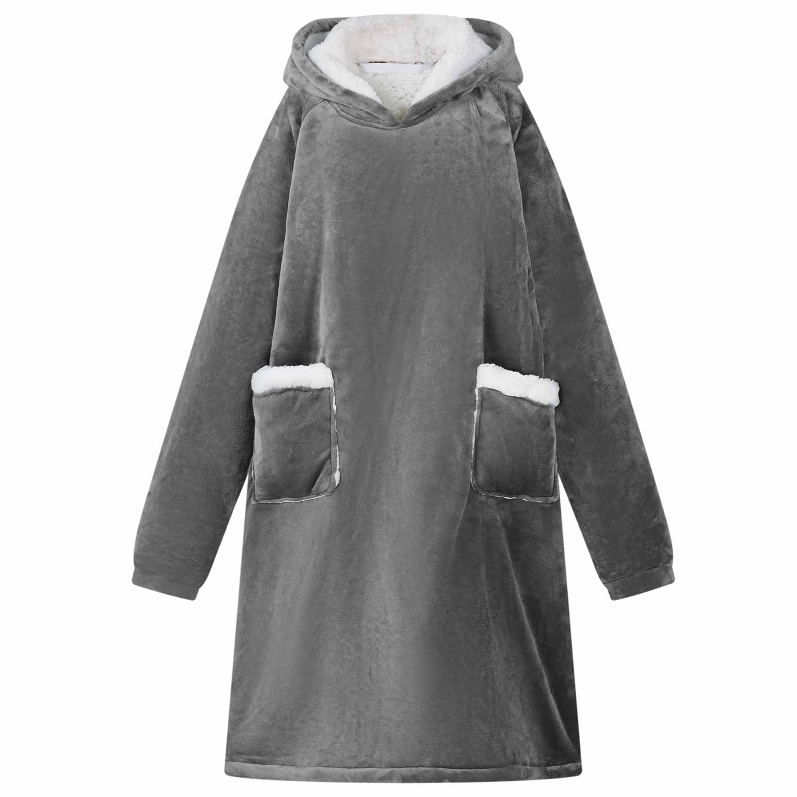 vidaXL Deken hoodie Beige l Fleece en Flanel