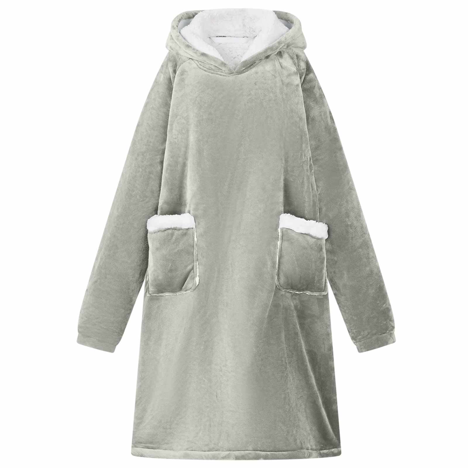vidaXL Deken hoodie Beige l Fleece en Flanel