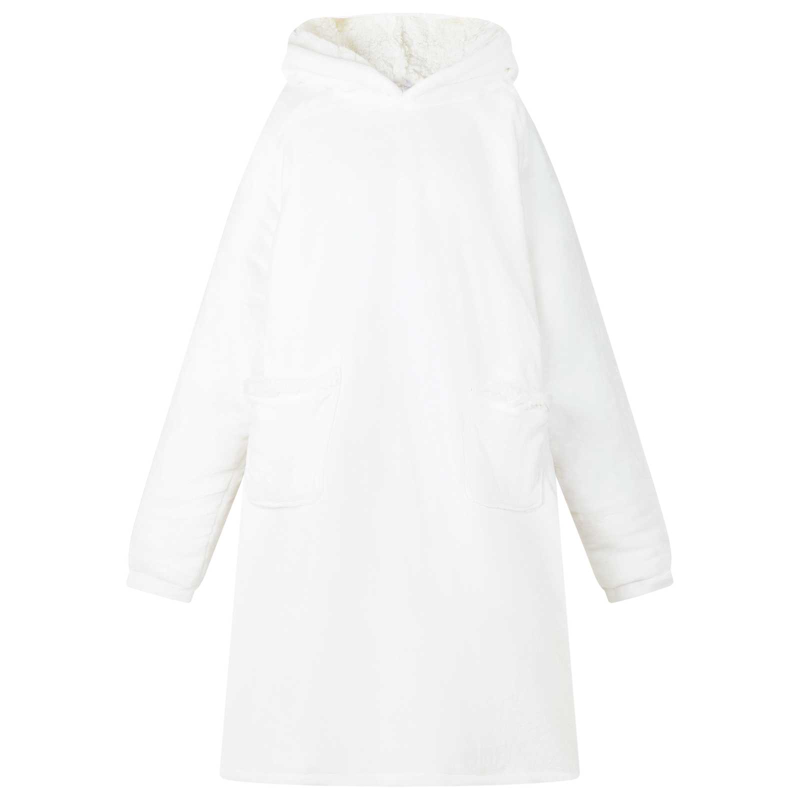 vidaXL Deken hoodie Beige l Fleece en Flanel