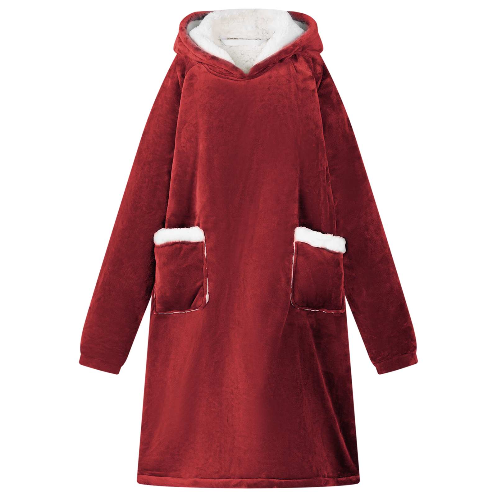 vidaXL Deken hoodie Beige l Fleece en Flanel