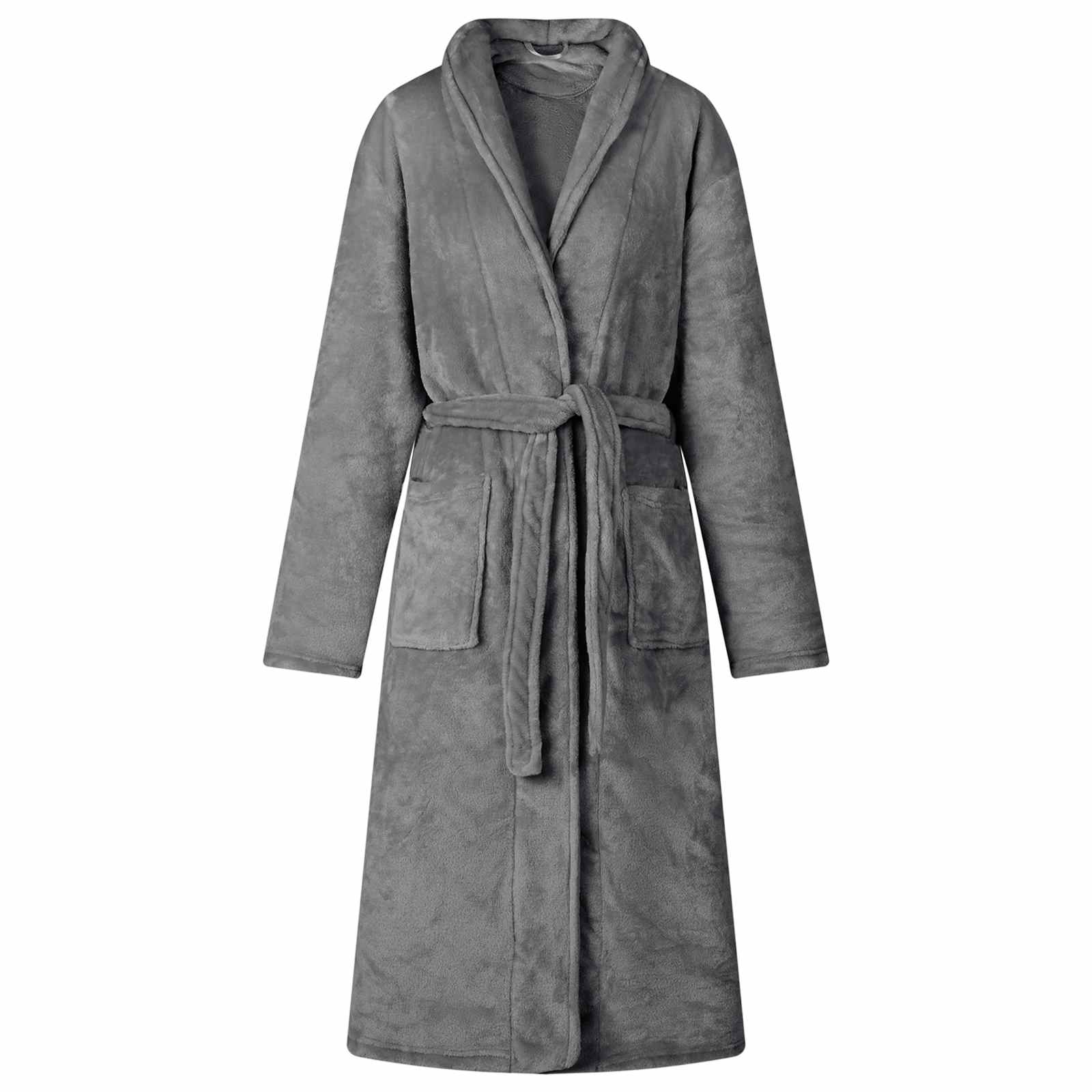 vidaXL Badjas zonder Kap Beige s Flanel