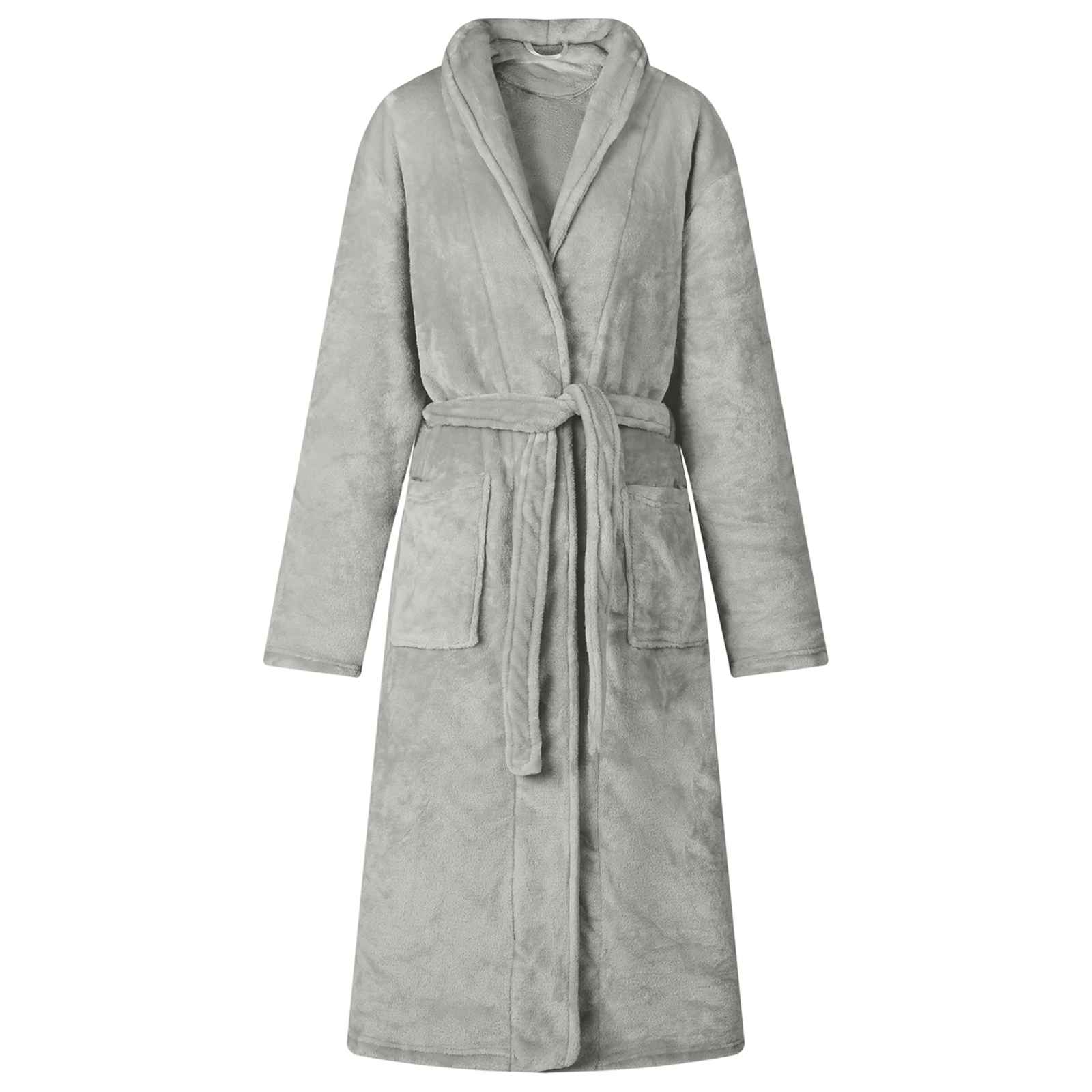 vidaXL Badjas zonder Kap Beige s Flanel