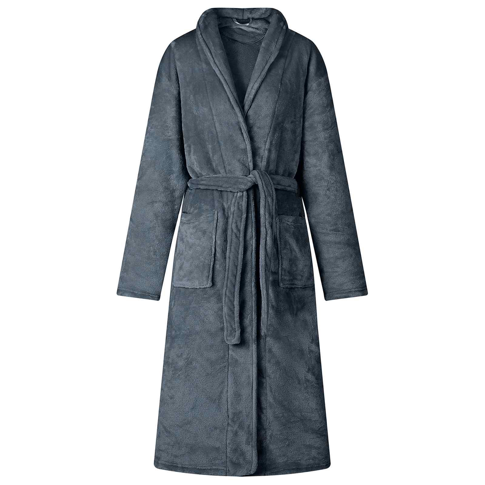 vidaXL Badjas zonder Kap Beige s Flanel