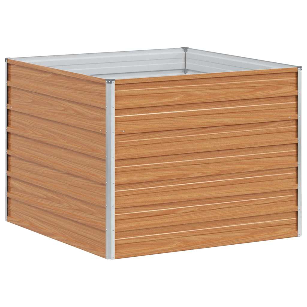vidaXL Verhoogde plantenbak Licht Bruin 100 x 100 x 77 cm