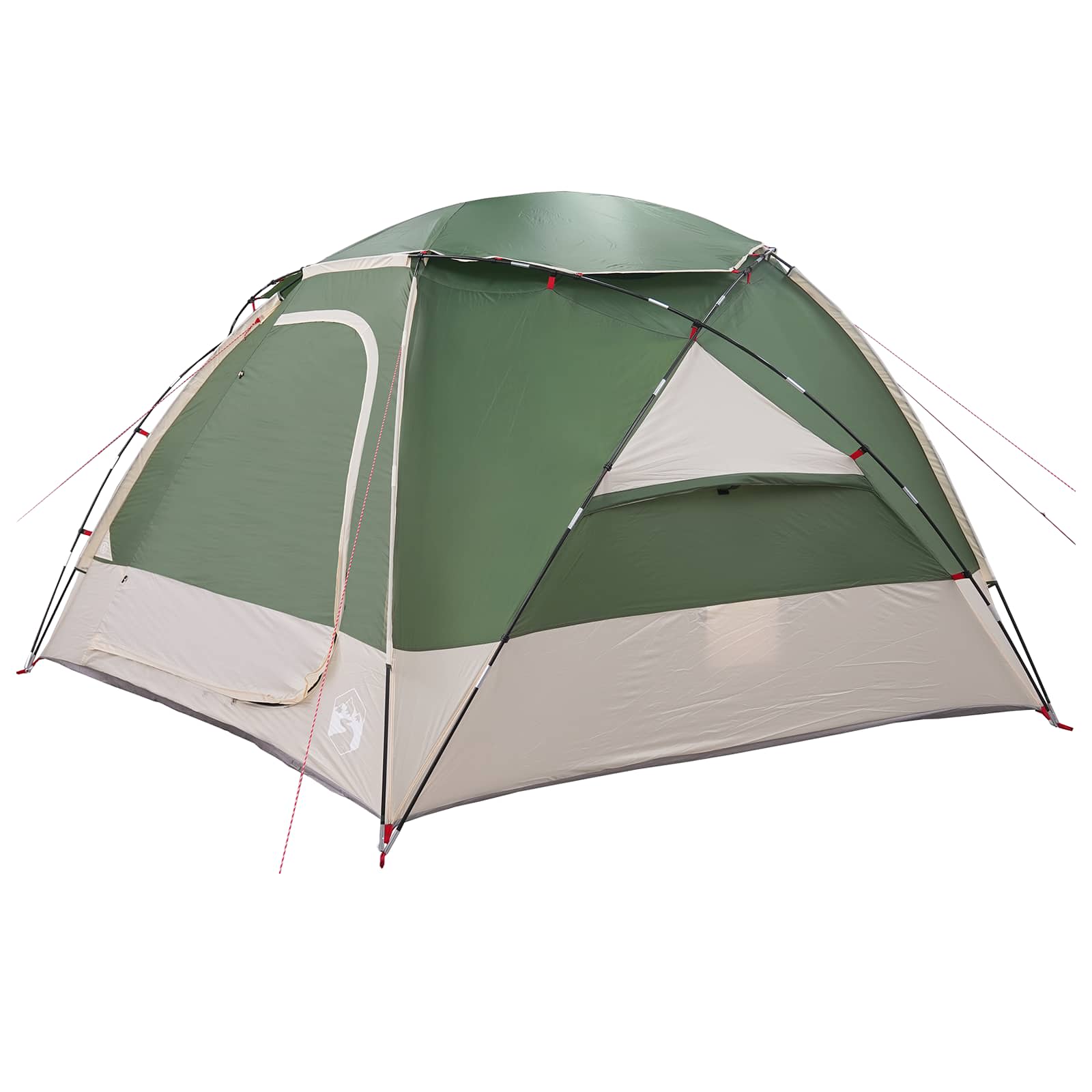 vidaXL Koepeltent met Verwijderbare Regenkap Groen 4-persoons