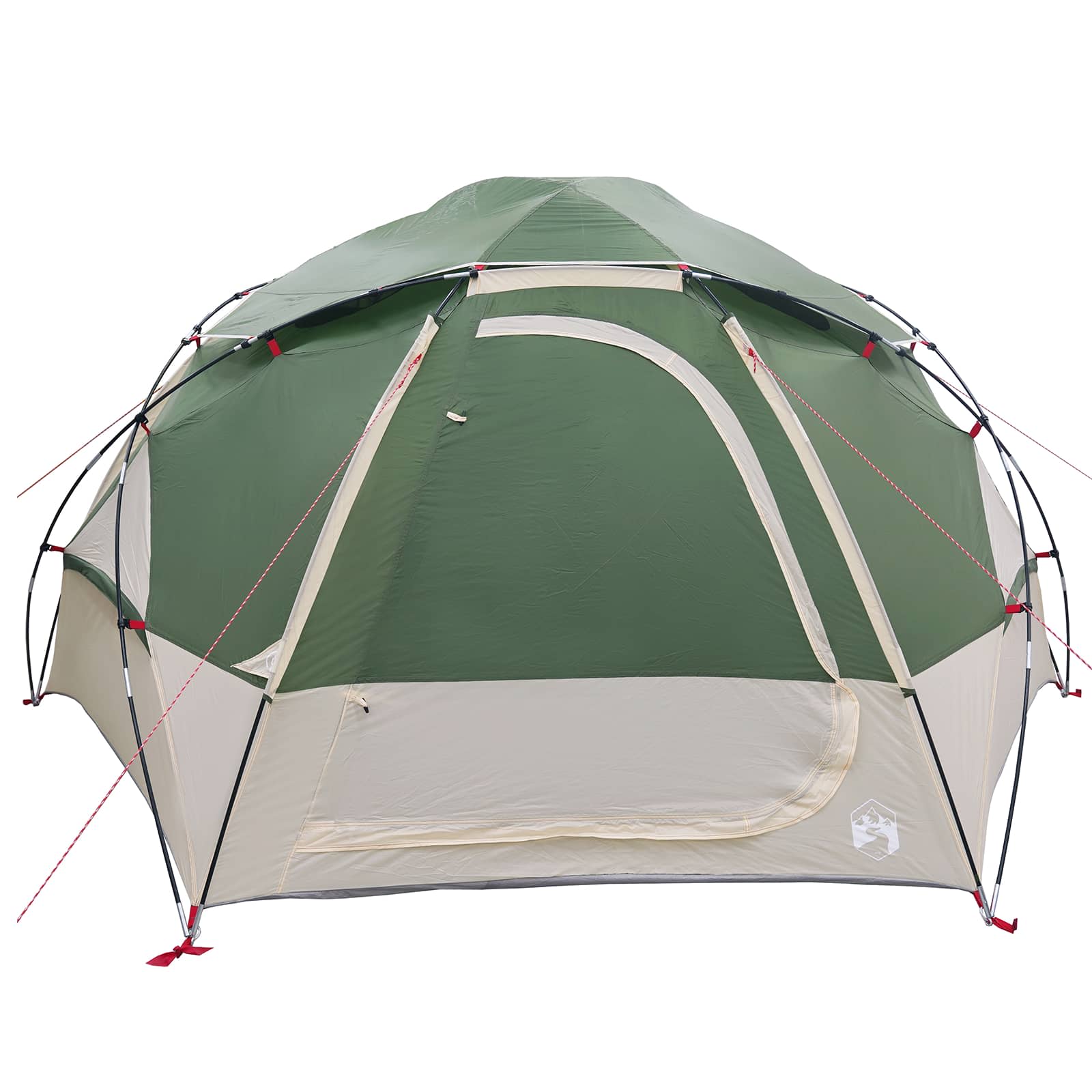vidaXL Koepeltent met Verwijderbare Regenkap Groen 4-persoons