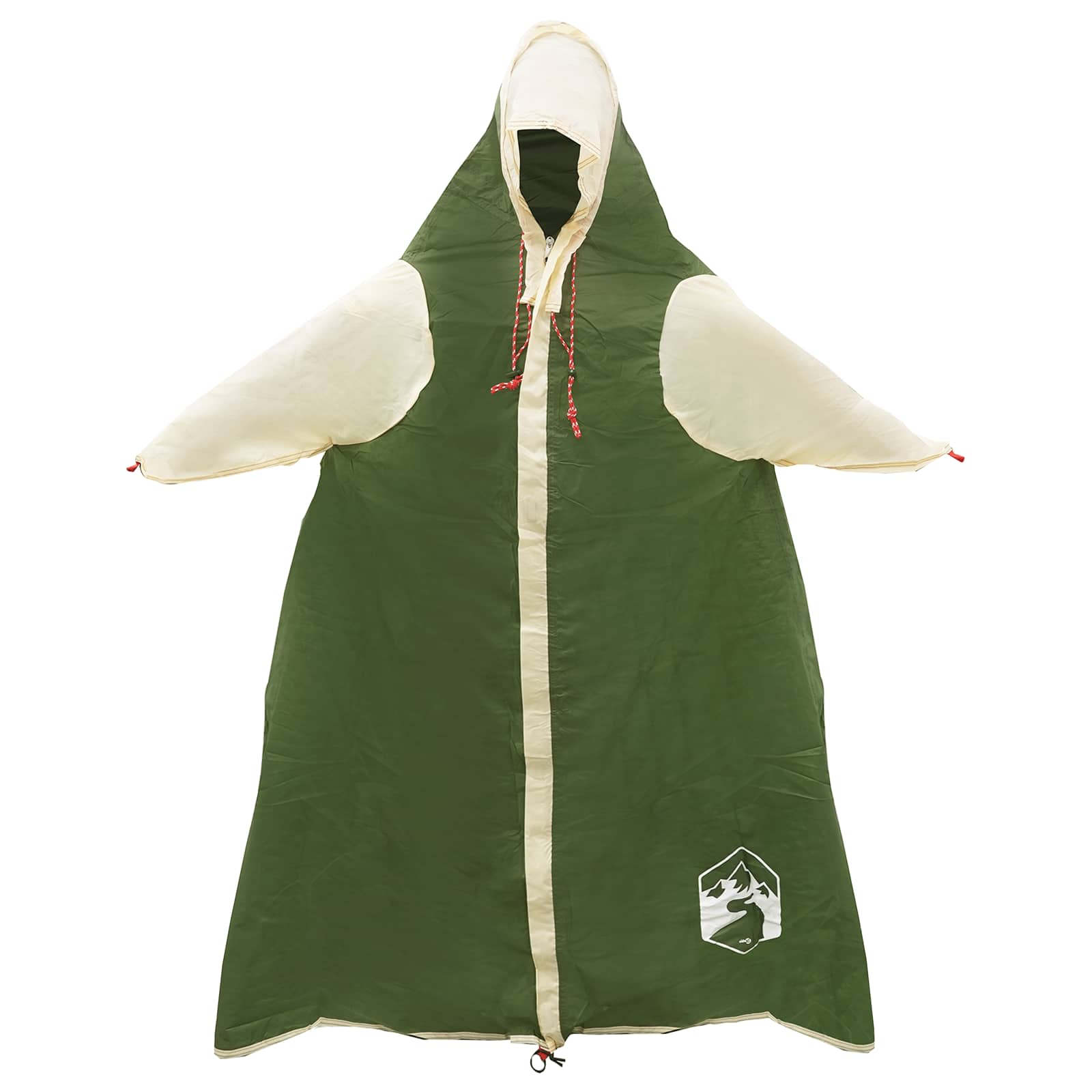 vidaXL 2-in-1 Regen Poncho met Kap Groen 262 x 126 x 130 cm