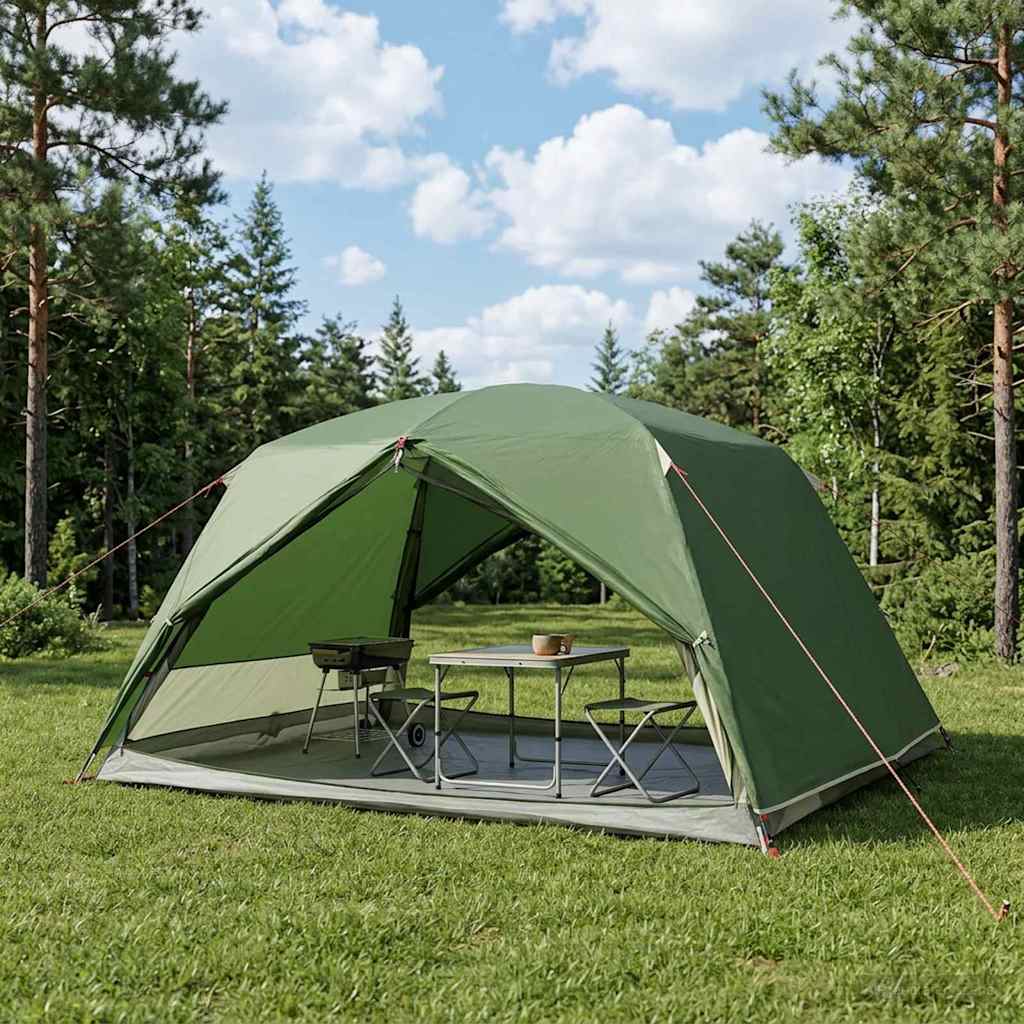 vidaXL Backpacking Tent Groen 2-persoons 185T Polyester met PU Coating
