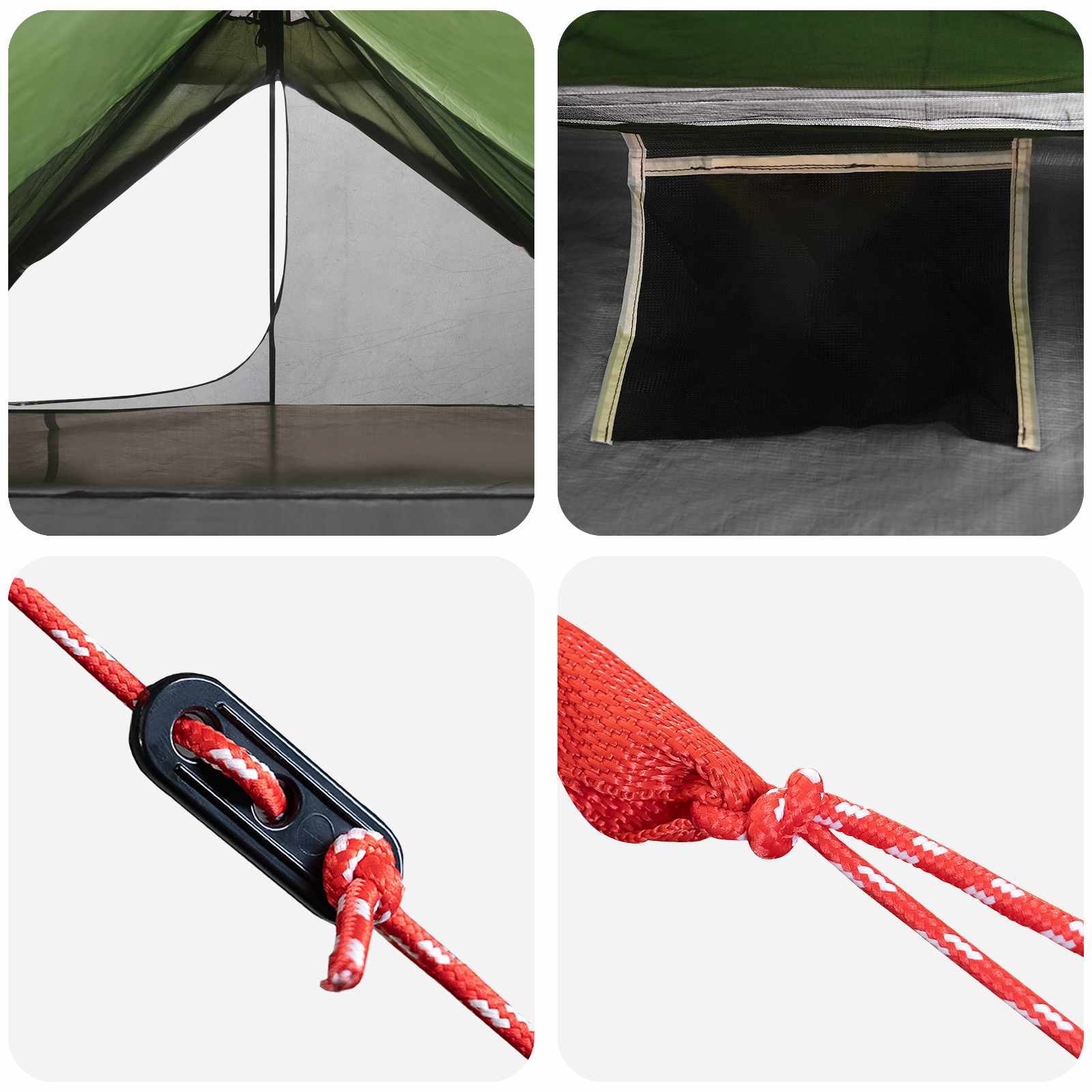 vidaXL Backpacking Tent Groen 222 x 85 x 125 cm