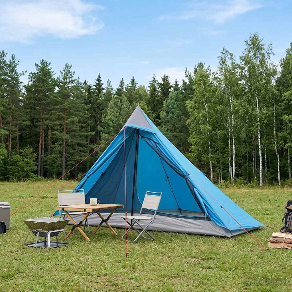 vidaXL Backpacking Tent Groen 222 x 85 x 125 cm