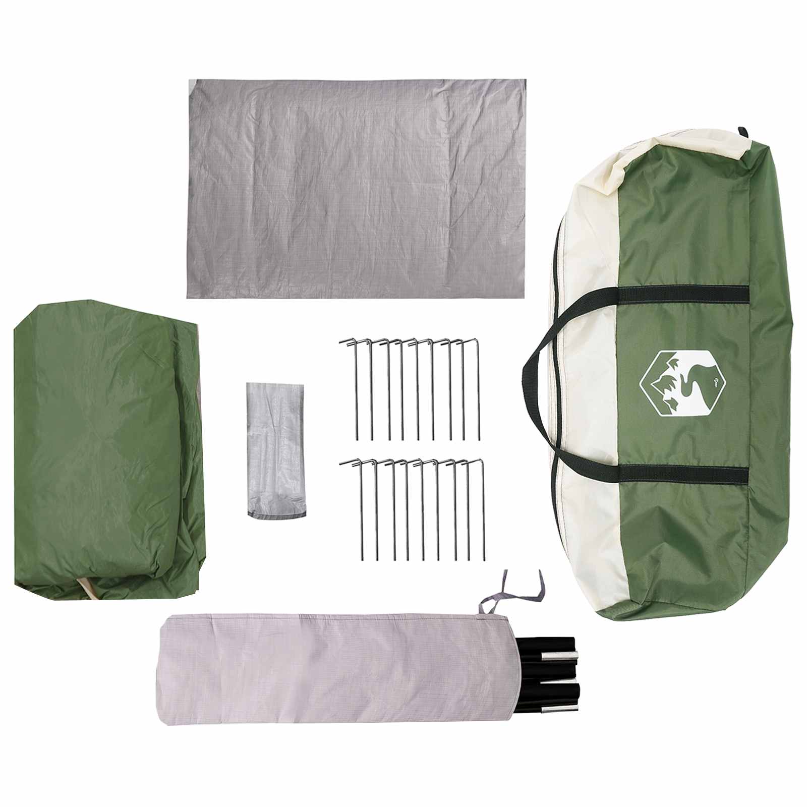 vidaXL Tunneltent Groen 475 x 220 x 192 cm
