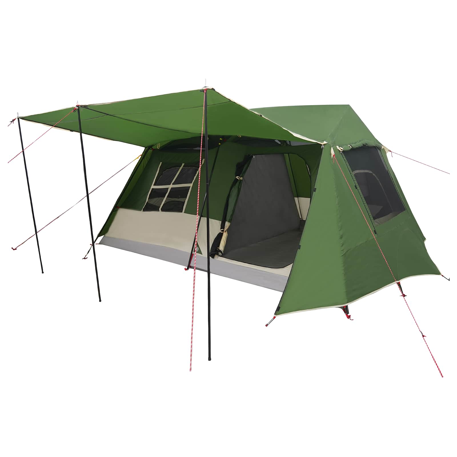 vidaXL Tunneltent Groen 400 x 278 x 182 cm