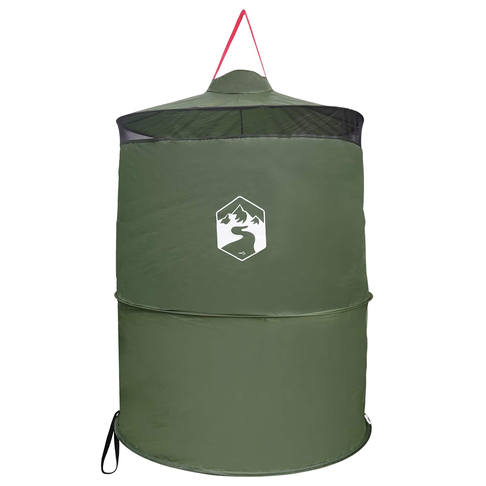 vidaXL Pop-up Toilet Tent met Hangende Touw Groen 97 x 126 cm