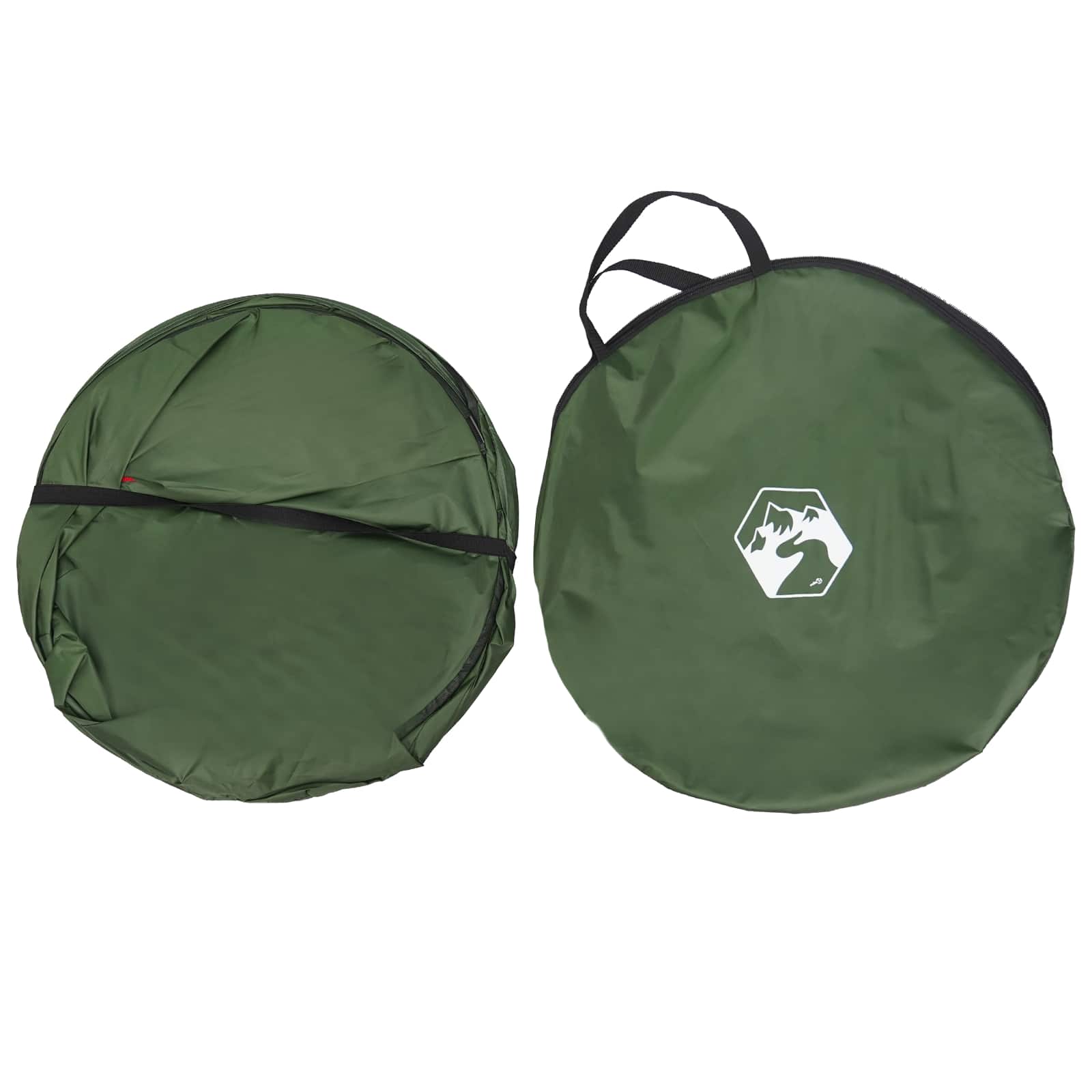vidaXL Pop-up Toilet Tent met Hangende Touw Groen 97 x 126 cm