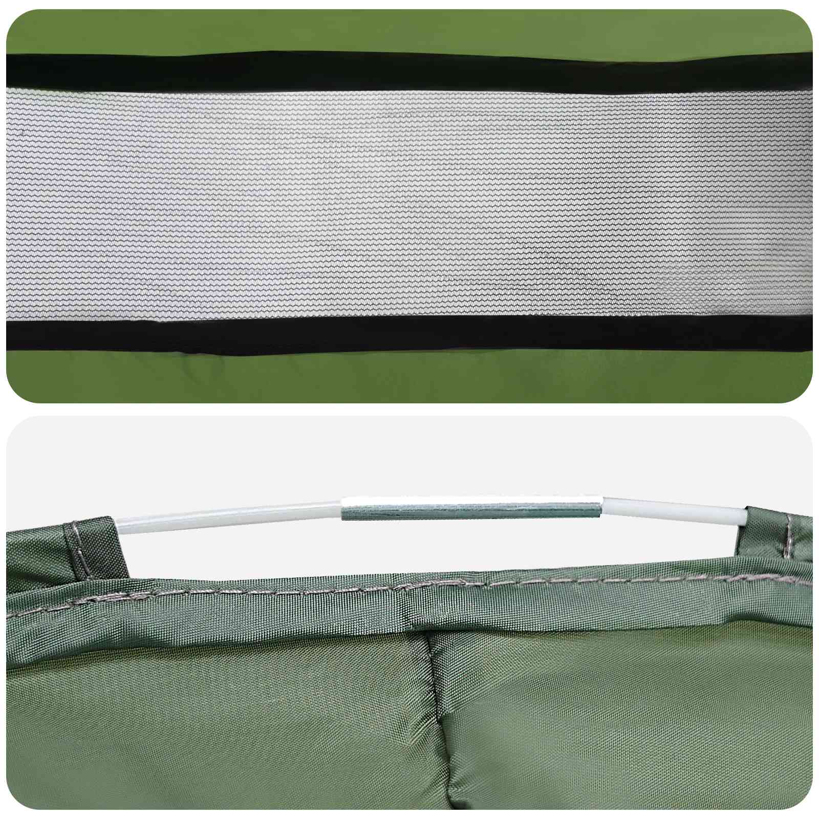 vidaXL Pop-up Toilet Tent met Hangende Touw Groen 97 x 126 cm
