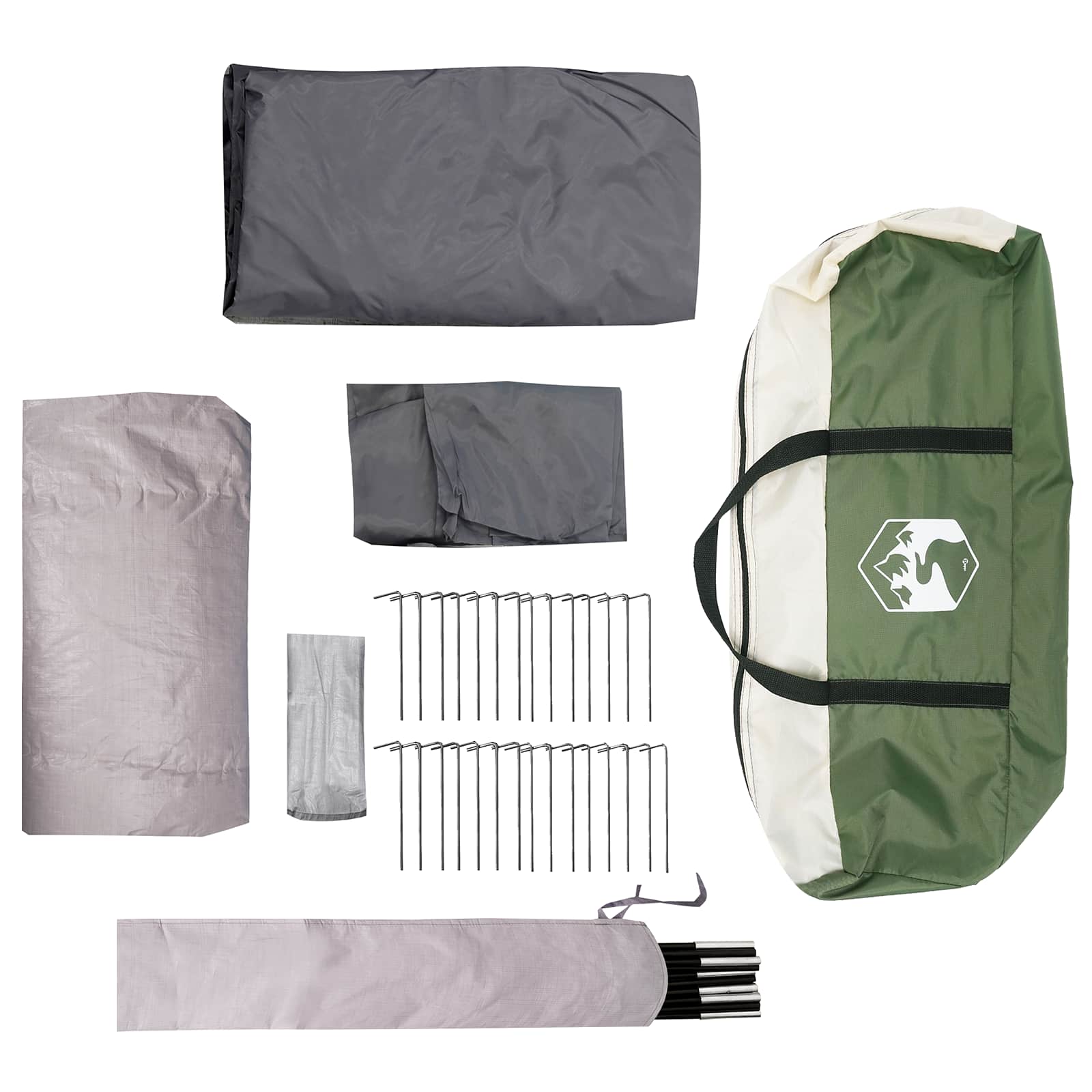 vidaXL Tunneltent Groen 560 x 395 x 212 cm