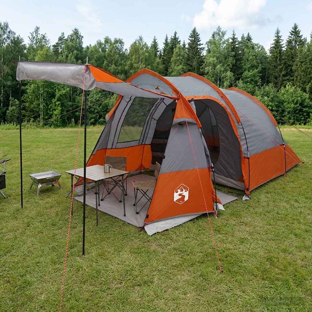 vidaXL Tunneltent Groen 390 x 215 x 152 cm