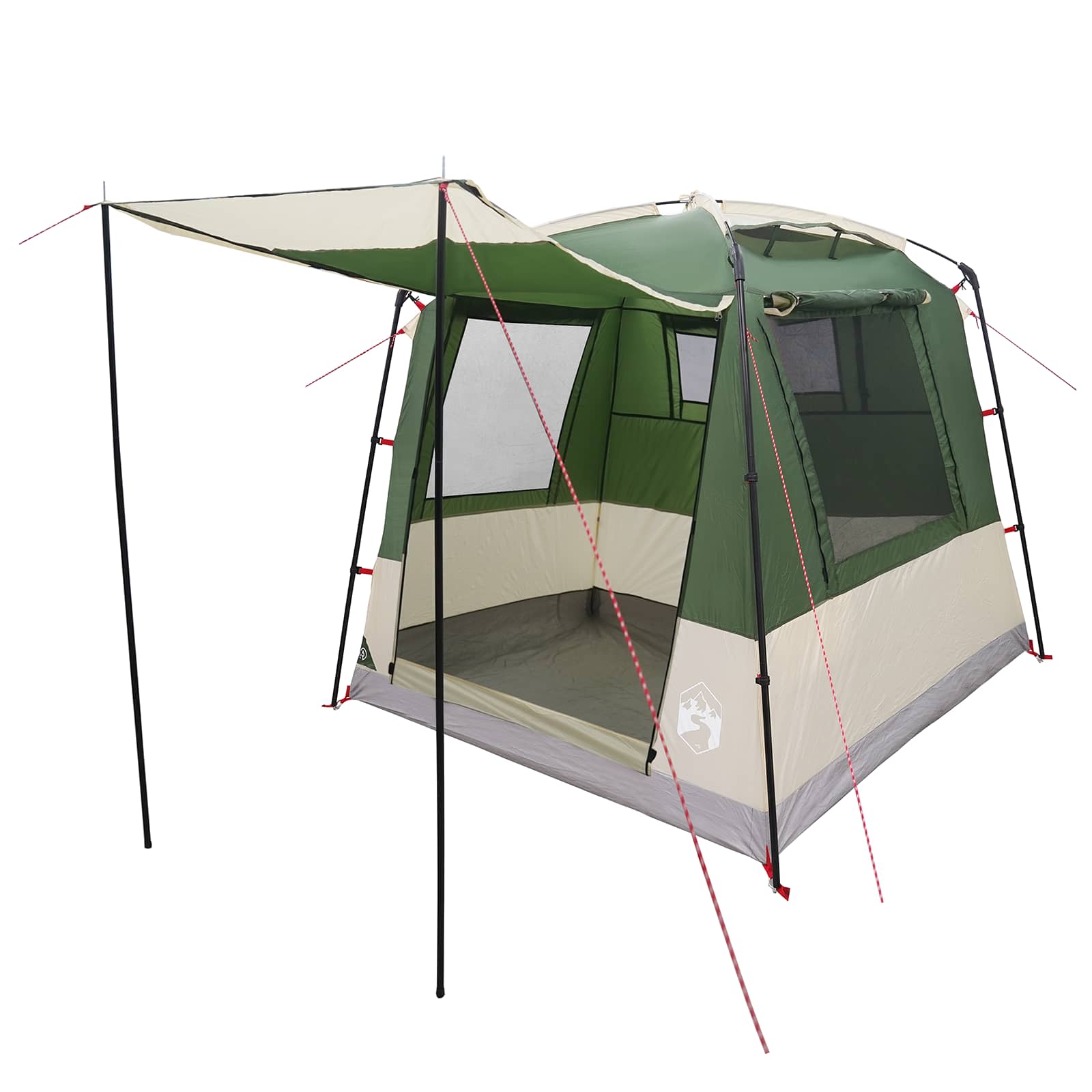 vidaXL Toilet Tent Groen 10-persoons 185T Polyester met PU Coating