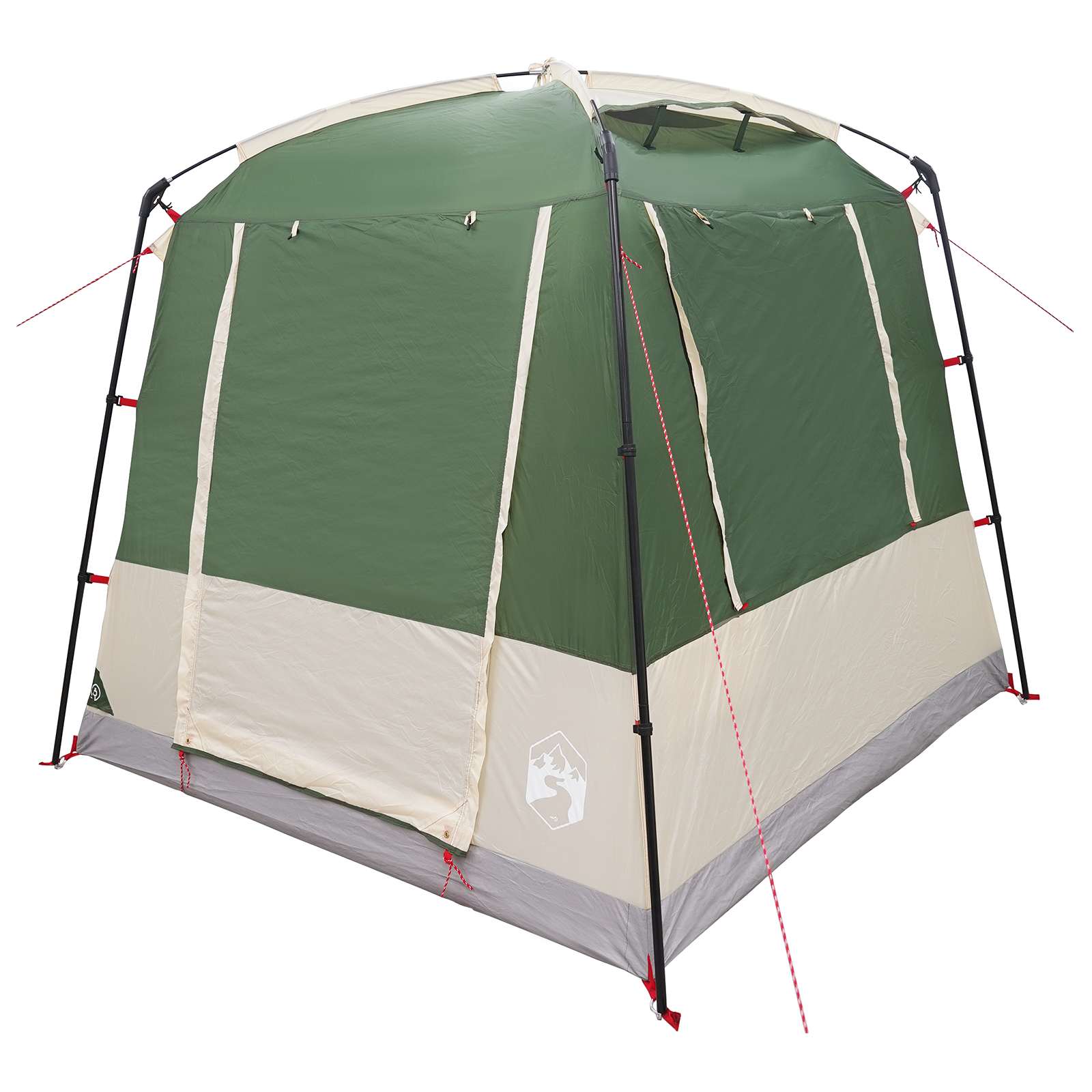 vidaXL Toilet Tent Groen 10-persoons 185T Polyester met PU Coating