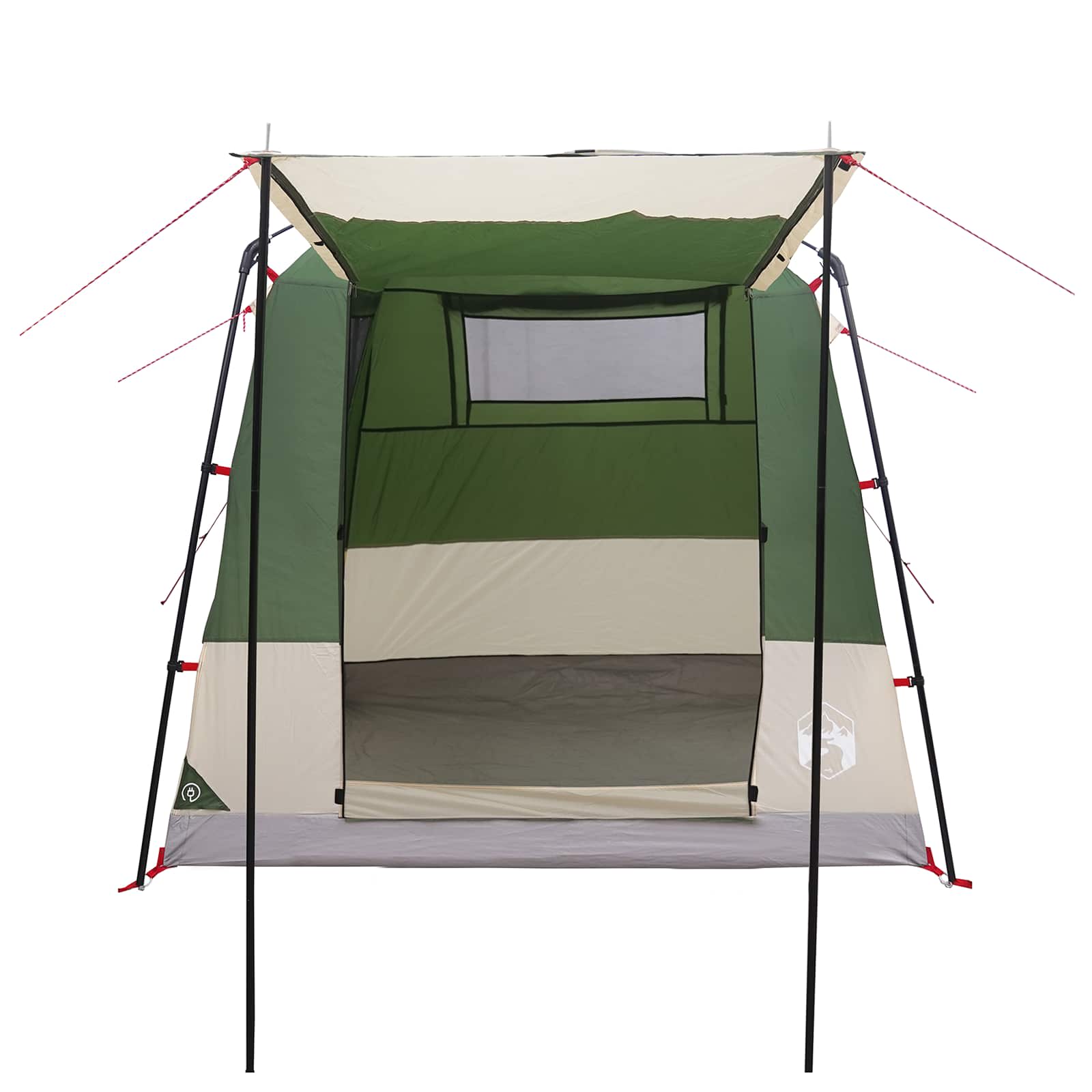 vidaXL Toilet Tent Groen 10-persoons 185T Polyester met PU Coating