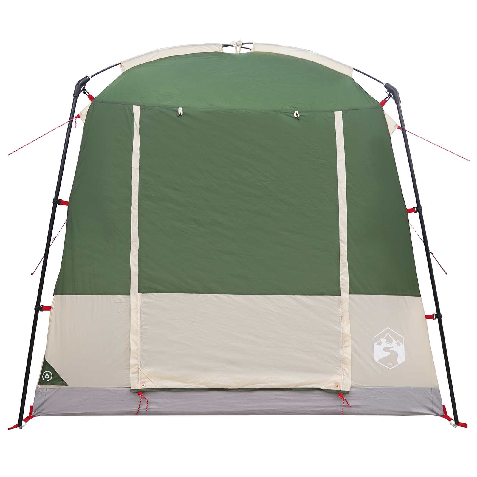 vidaXL Toilet Tent Groen 10-persoons 185T Polyester met PU Coating