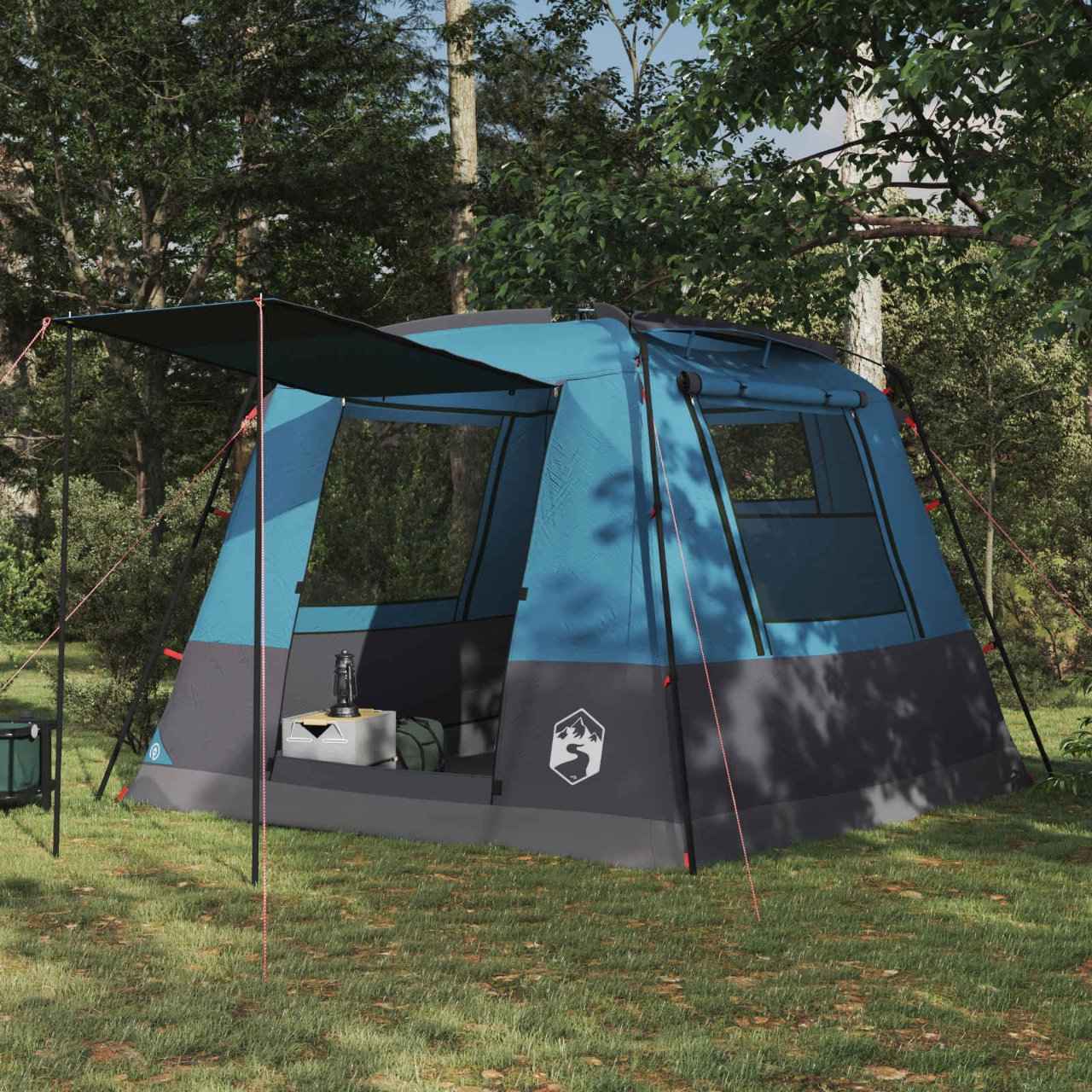 vidaXL Toilet Tent Groen 10-persoons 185T Polyester met PU Coating