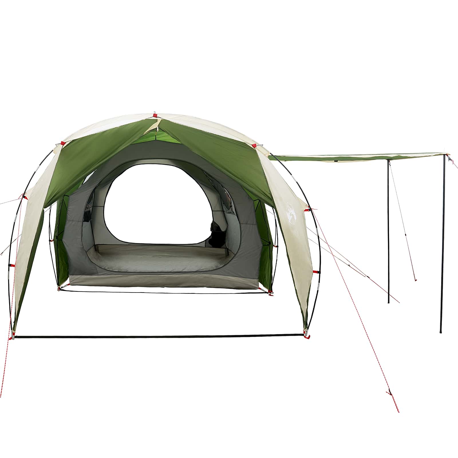 vidaXL Tunneltent Groen 382 x 262 x 214 cm