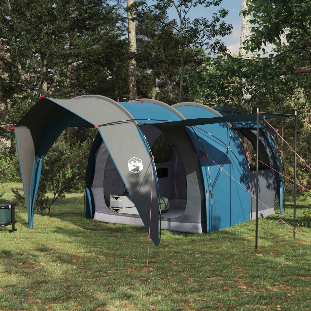 vidaXL Tunneltent Groen 382 x 262 x 214 cm