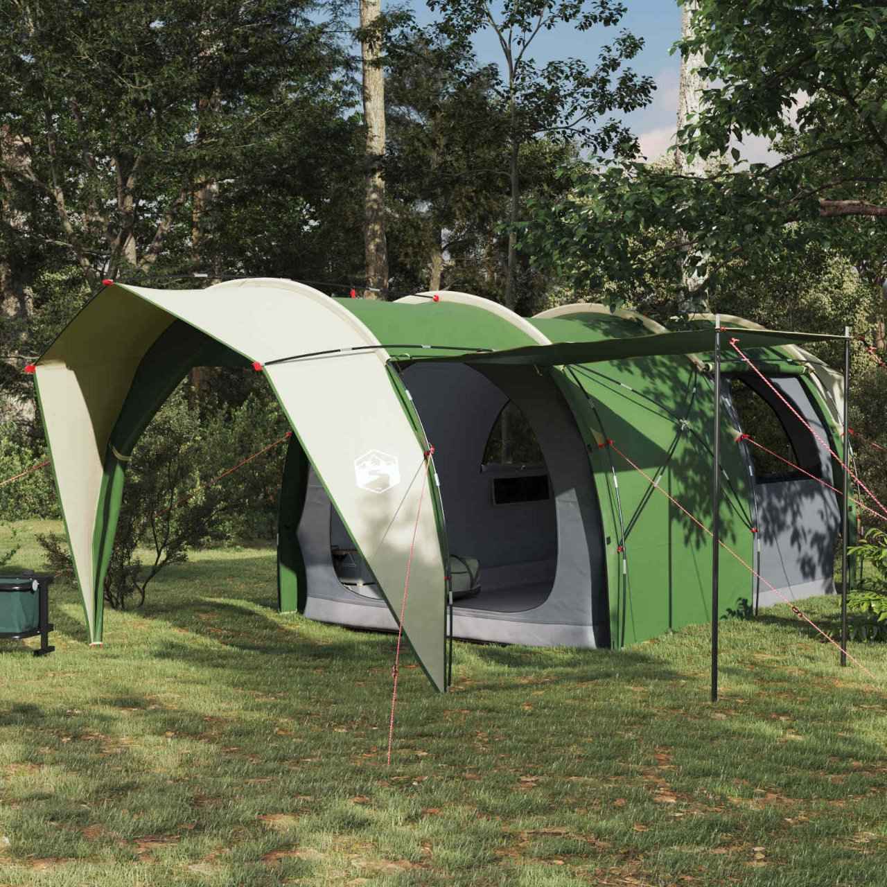 vidaXL Tunneltent Groen 382 x 262 x 214 cm