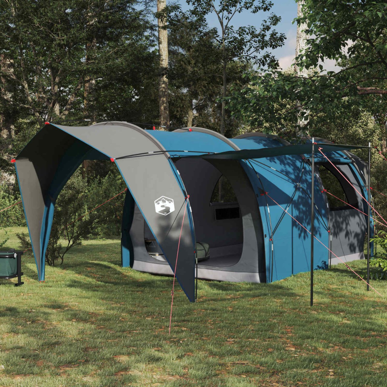 vidaXL Tunneltent Groen 382 x 262 x 214 cm