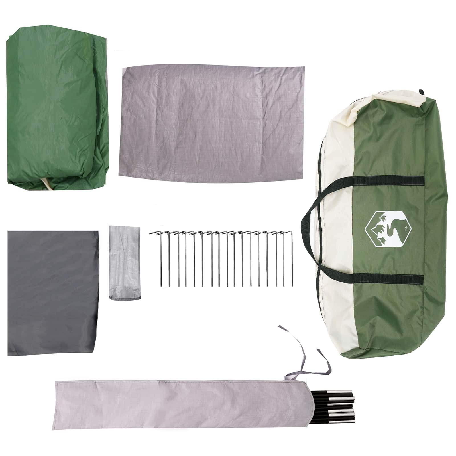 vidaXL Gezinstent Groen 550 x 555 x 208 cm