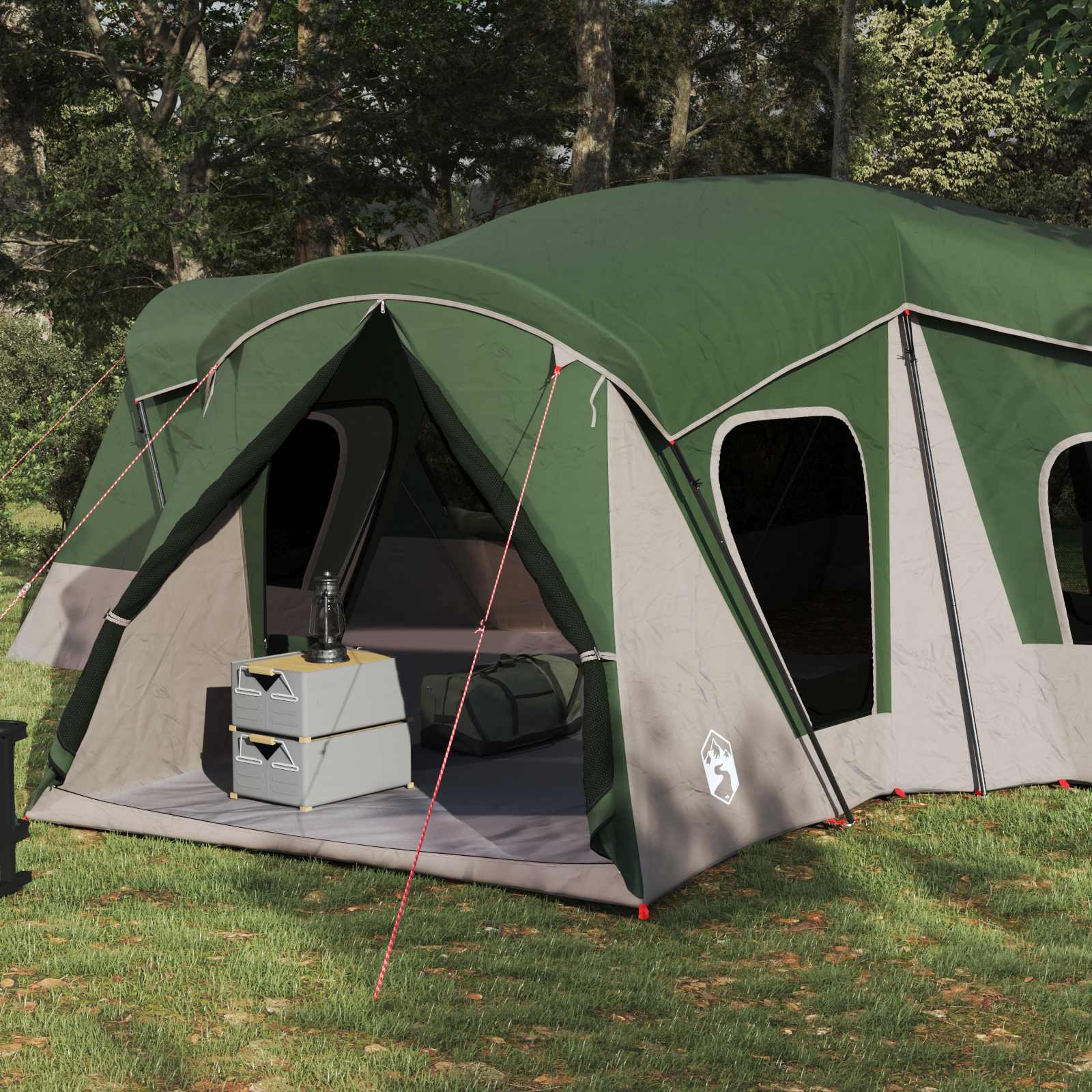 vidaXL Gezinstent Groen 610 x 610 x 210 cm