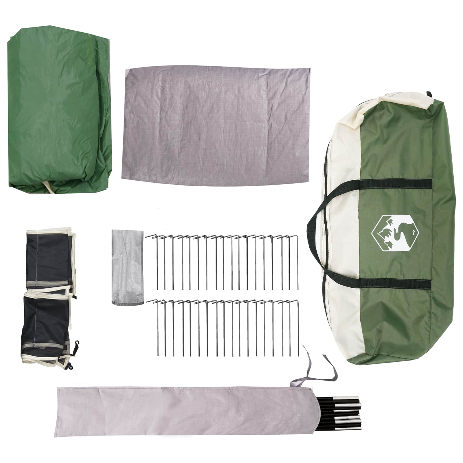 vidaXL Gezinstent Groen 610 x 610 x 210 cm