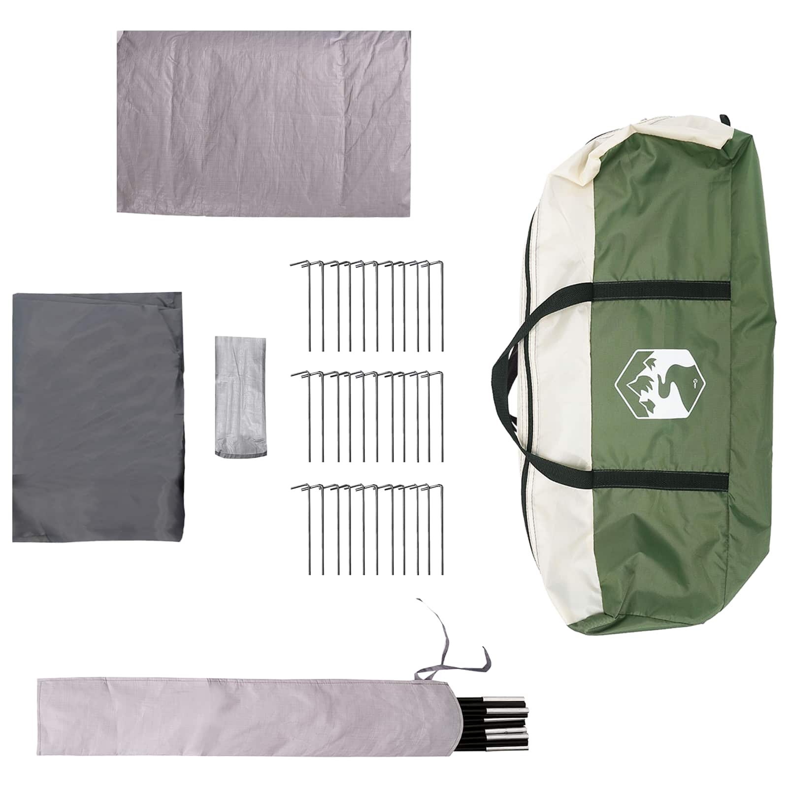 vidaXL Tunneltent Groen 675 x 392 x 210 cm