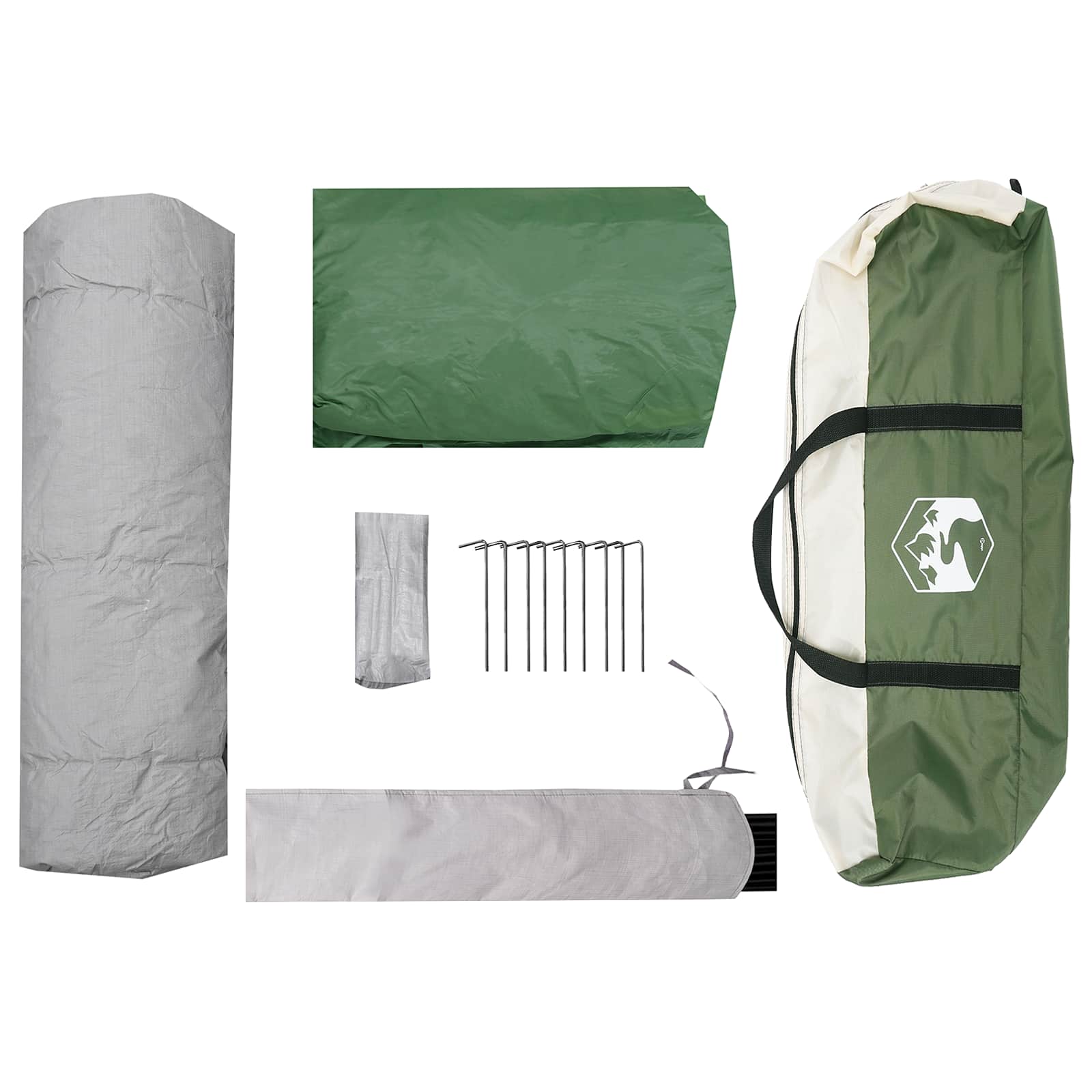 vidaXL Directe Tent Groen 340 x 280 x 190 cm